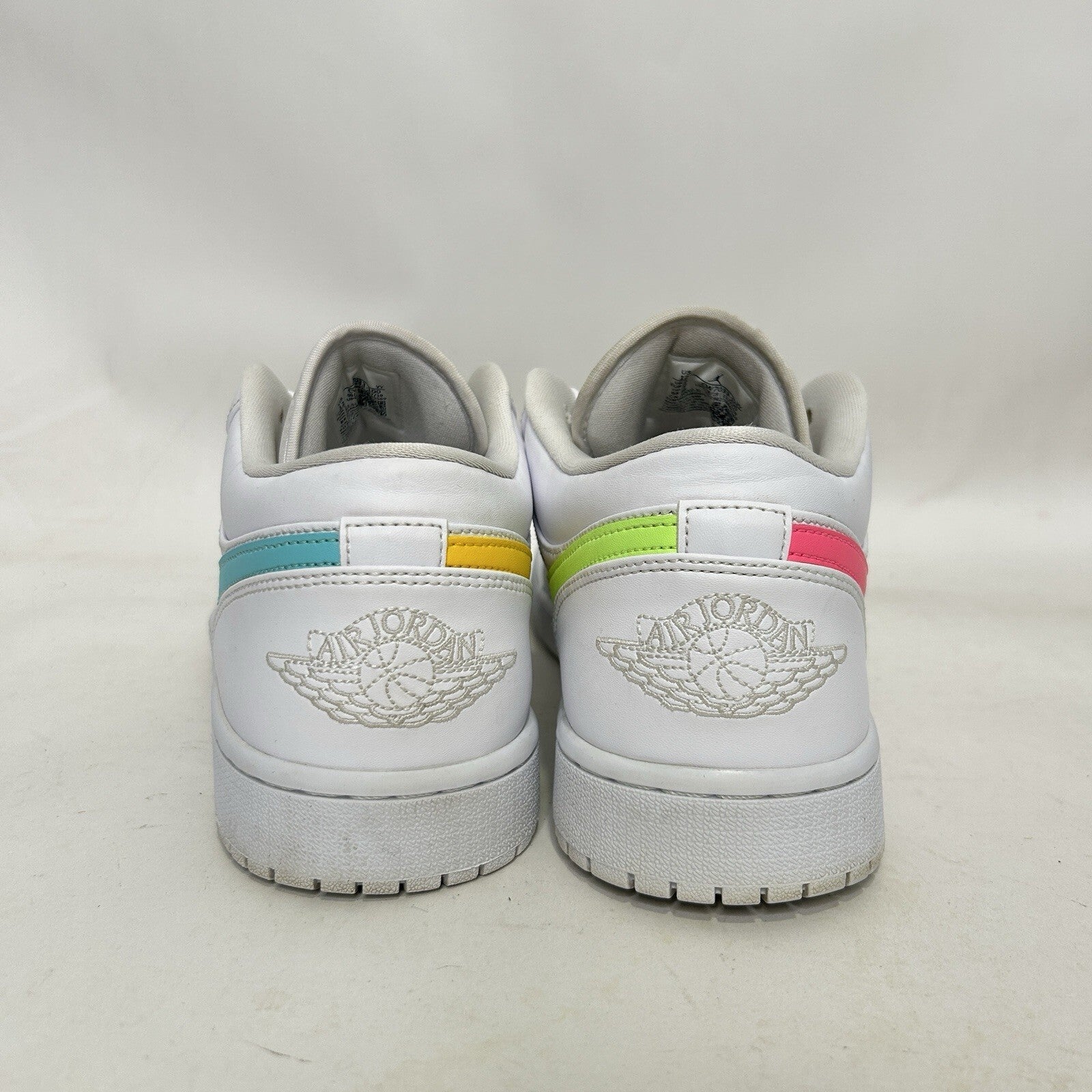 Nike Air Jordan 1 Low Retro “Neon Swooshes” CW7033-100 Men’s 12 Worn