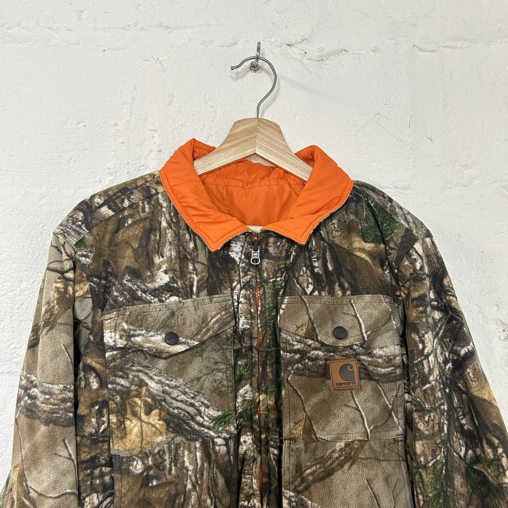 Carhartt Reversible Woodsville Jacket “Realtree Camo Blaze Orange” Men’s Small