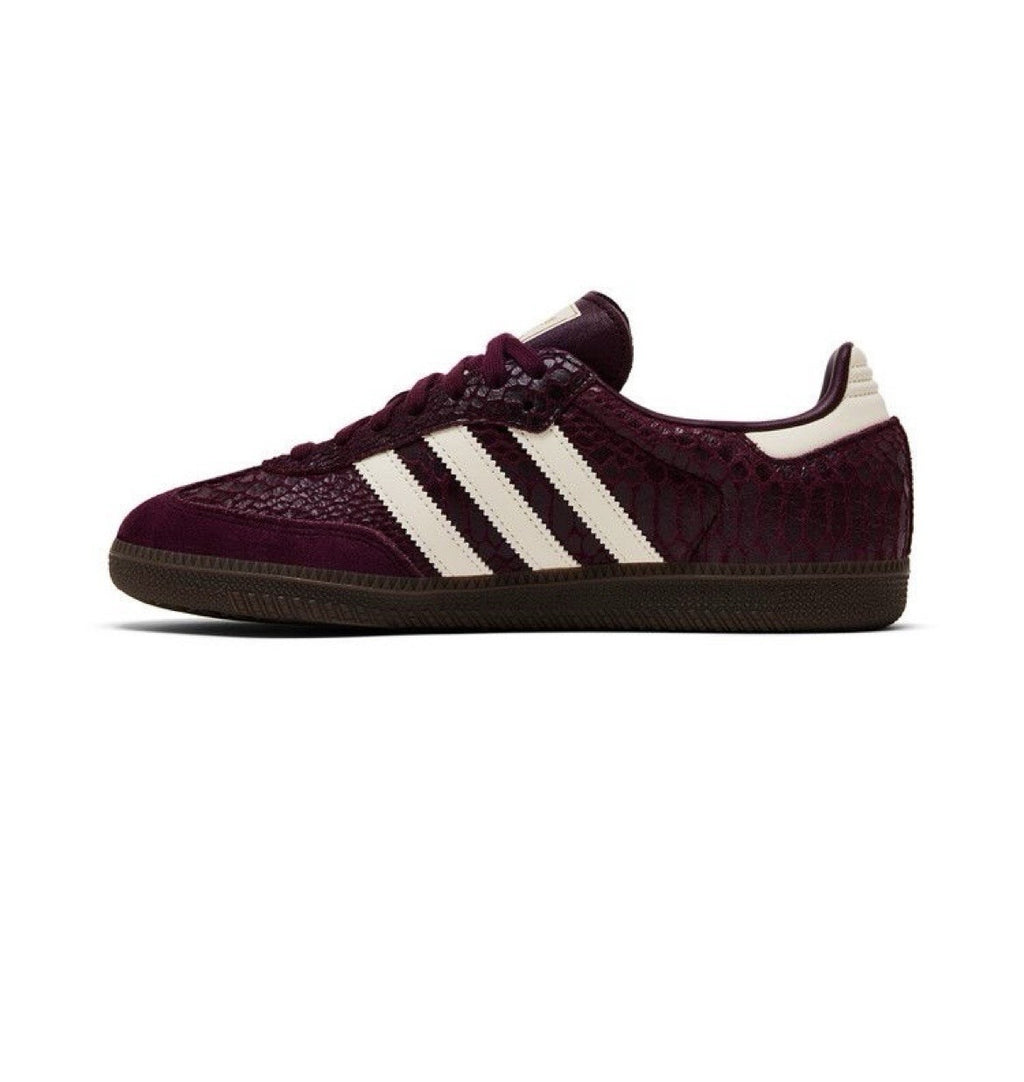 adidas Samba OG WMNS Snakeskin- “Maroon Cream White” IH3979 Women’s New