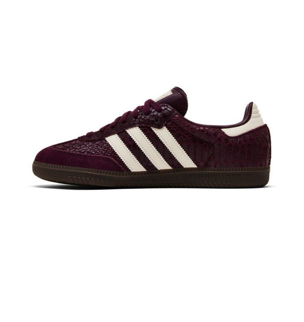 adidas Samba OG WMNS Snakeskin- “Maroon Cream White” IH3979 Women’s New