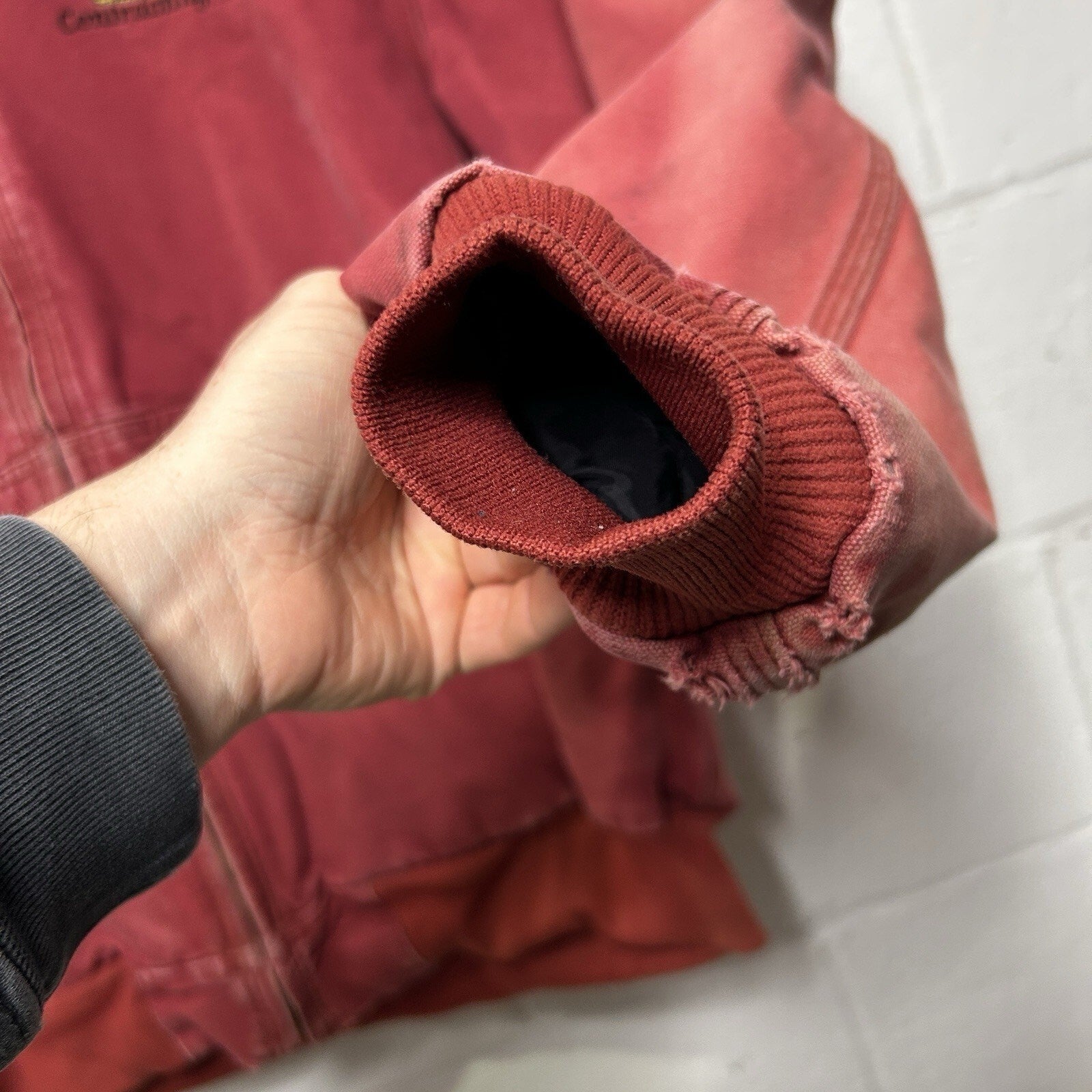 Vintage Carhartt Fleece-Lined Active Jacket “Dark Red” J158 DKR