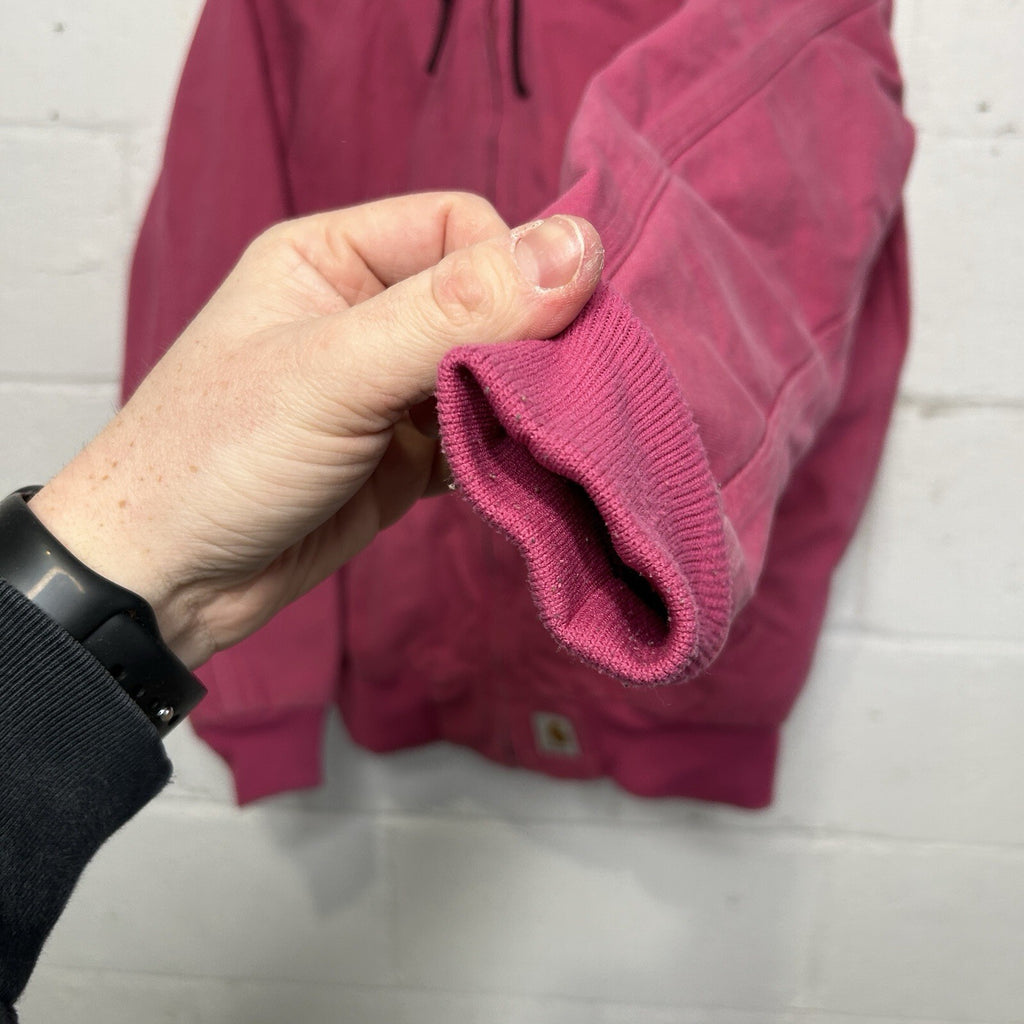Y2K Carhartt Quilted Hooded Active Jacket “Tulip Pink” 100461-677 Women’s Small