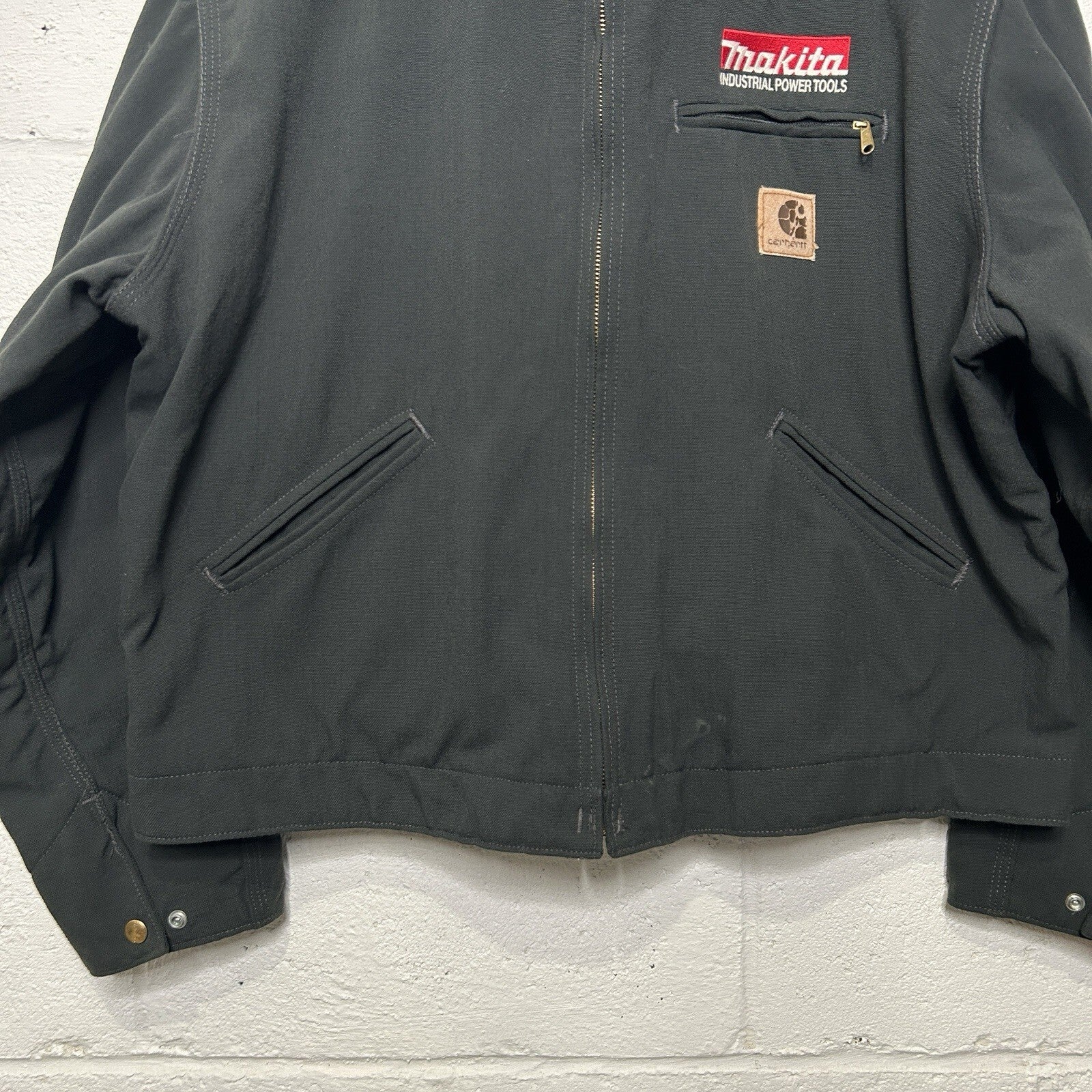 Vintage Carhartt Blanket-Lined Detroit Jacket “Charcoal” J128 CHR Men’s X-Large