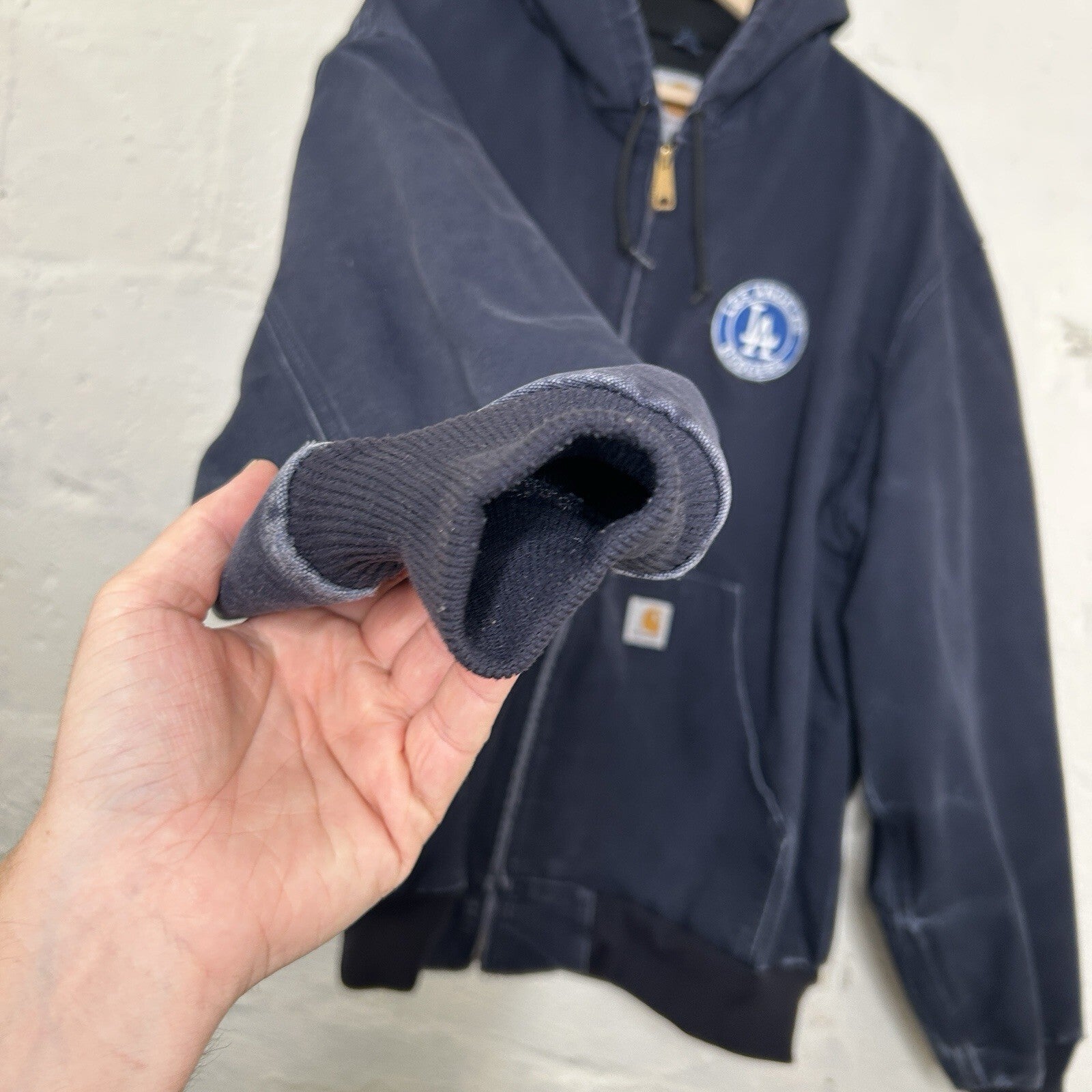 Carhartt X LA Dodgers Thermal Hooded Active Jacket “Navy” J131 DNY Men’s XL