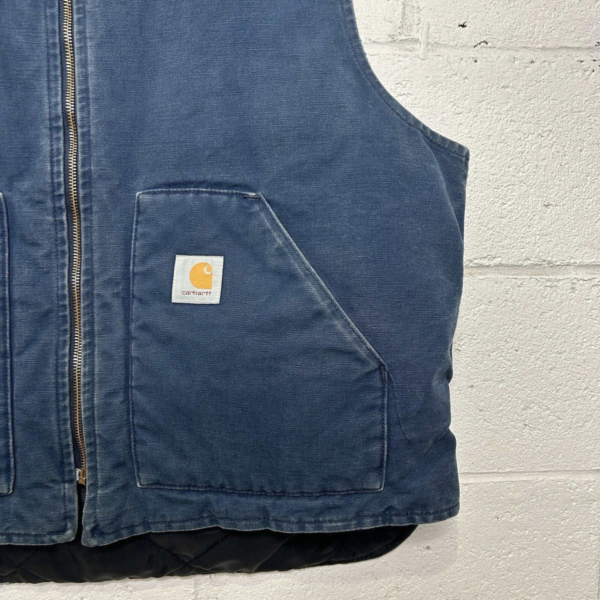 Vintage Carhartt Quilted Vest “Navy Blue” VQ182