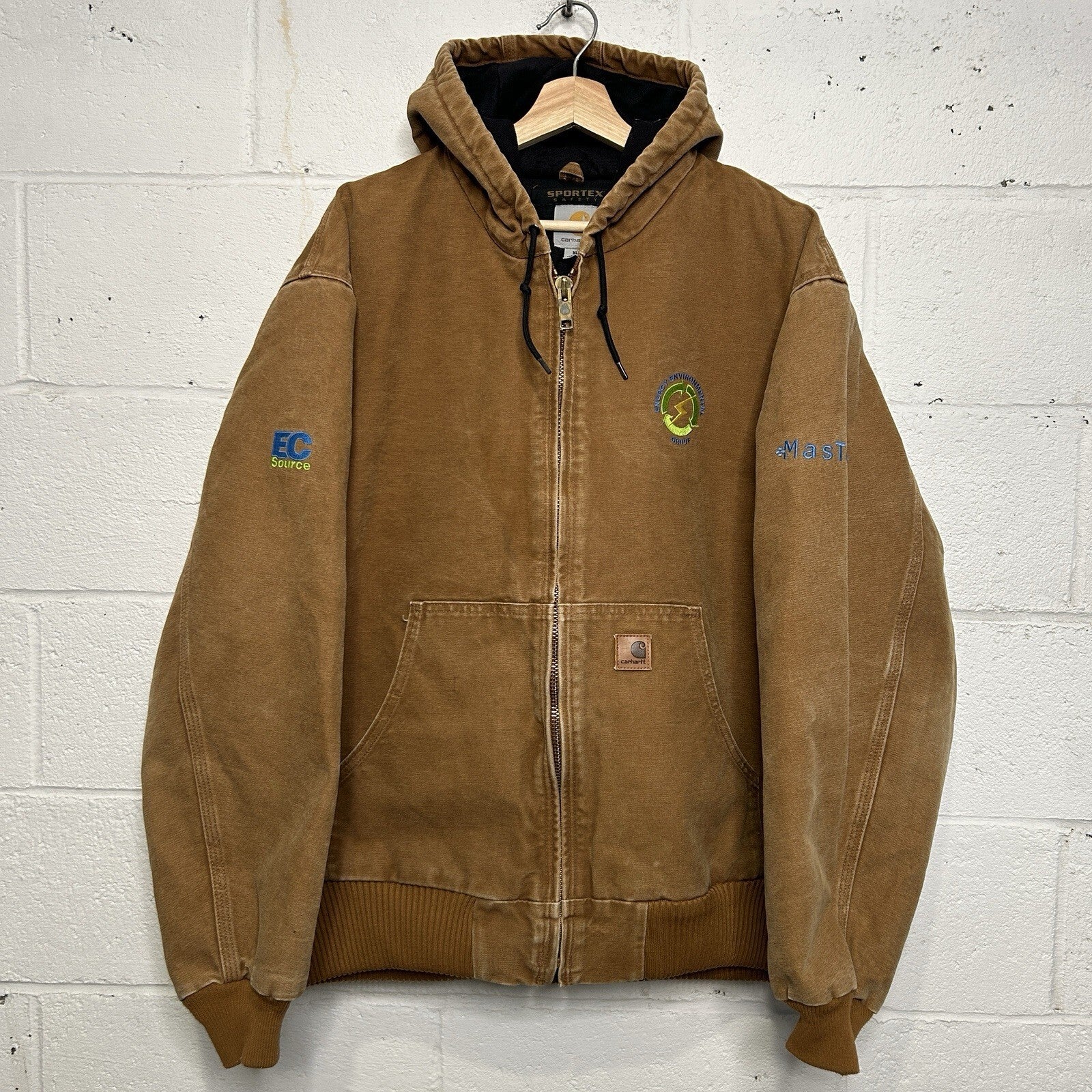 Carhartt Hooded Quilt-Lined Active Jacket “Brown” J130-211 Men’s X-Large