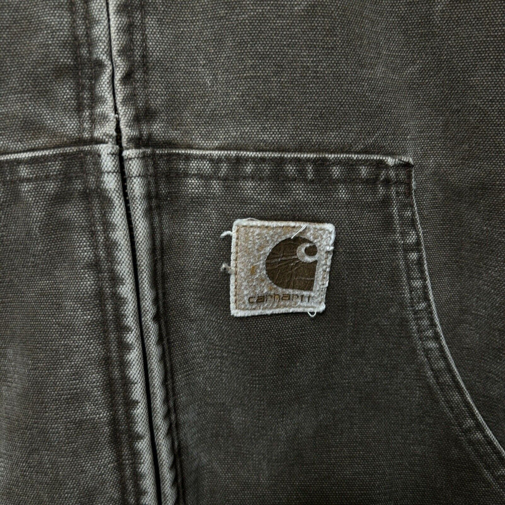 Vintage Carhartt Duck Hoodie Full-Zip Jacket “Chocolate Brown” JQ382 2024