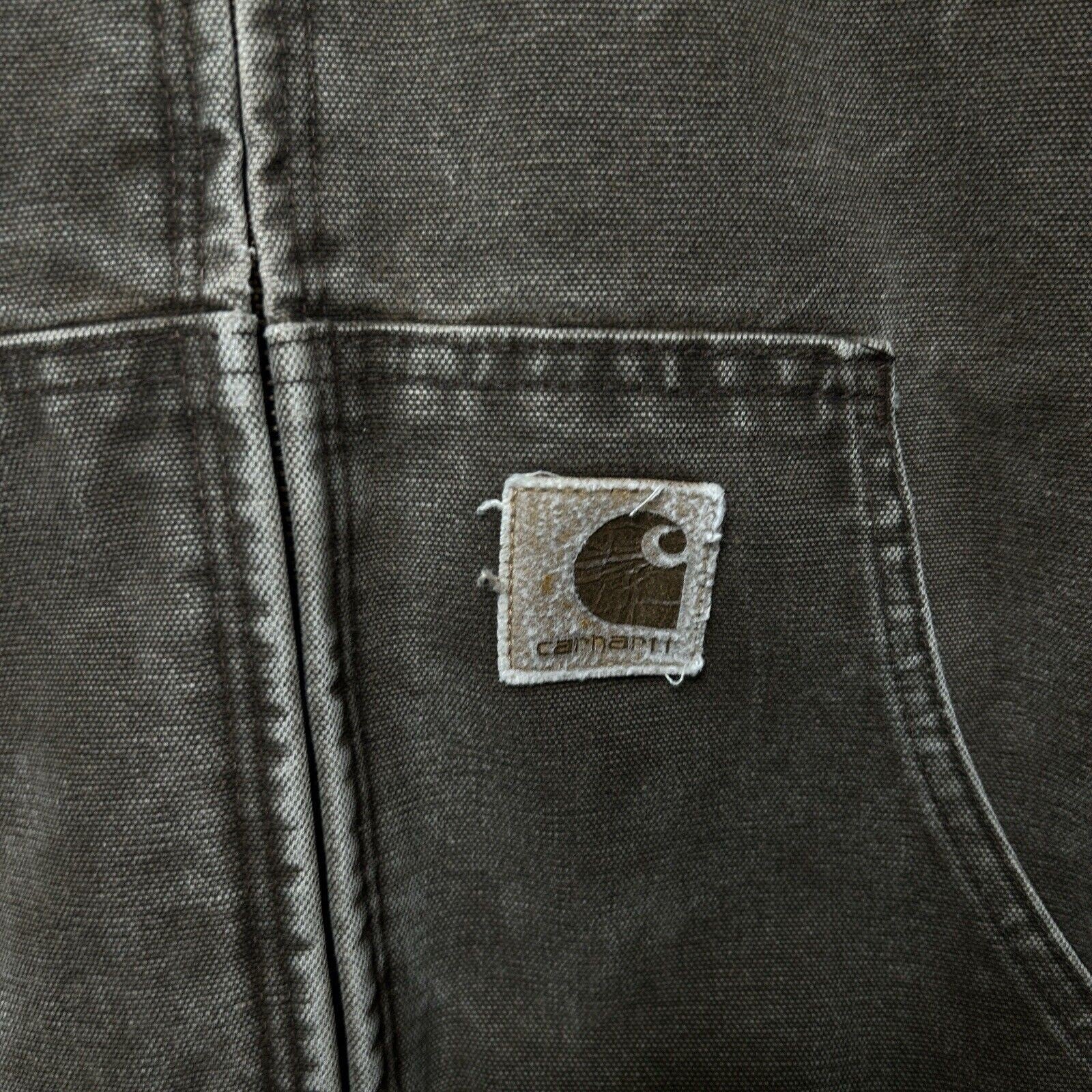 Vintage Carhartt Duck Hoodie Full-Zip Jacket “Chocolate Brown” JQ382 2024