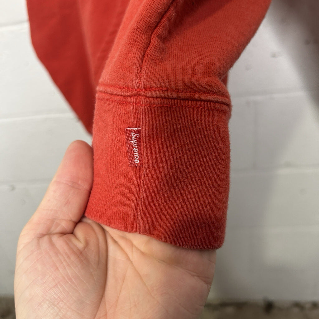 Supreme Don't Care Sweatshirt Pullover Hoodie “Burnt Red” FW21 Men’s Small