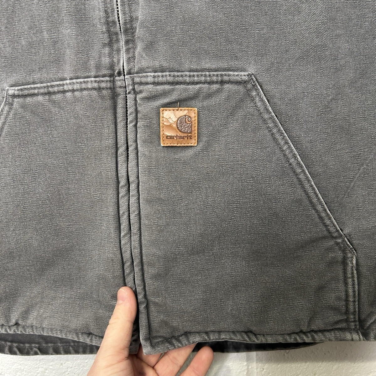Carhartt Sandstone Sherpa-Lined Vest “Gravel” V33 GVL