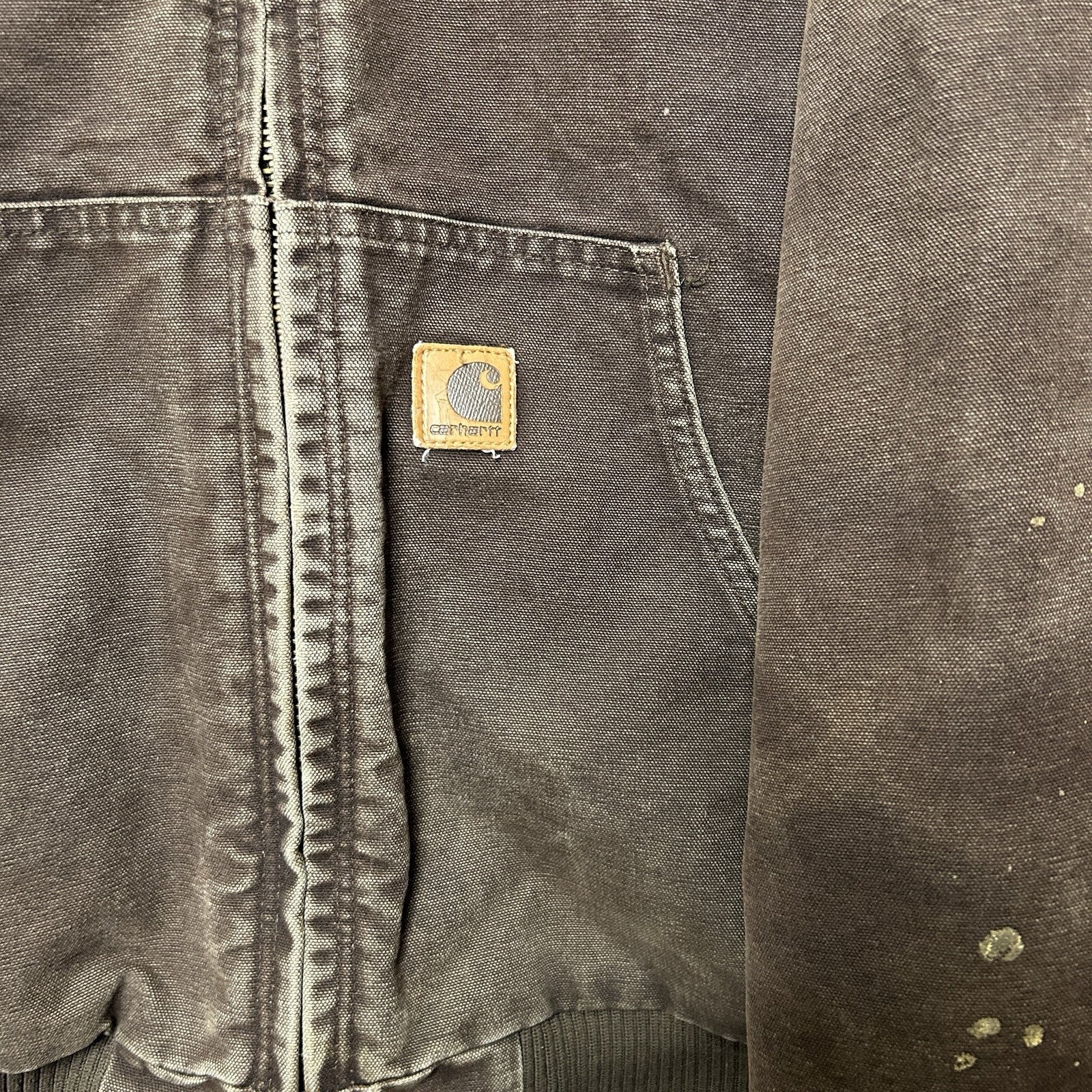Vintage Carhartt Hooded Active Jacket “Dark Brown” J130 DKB Men’s Large Worn