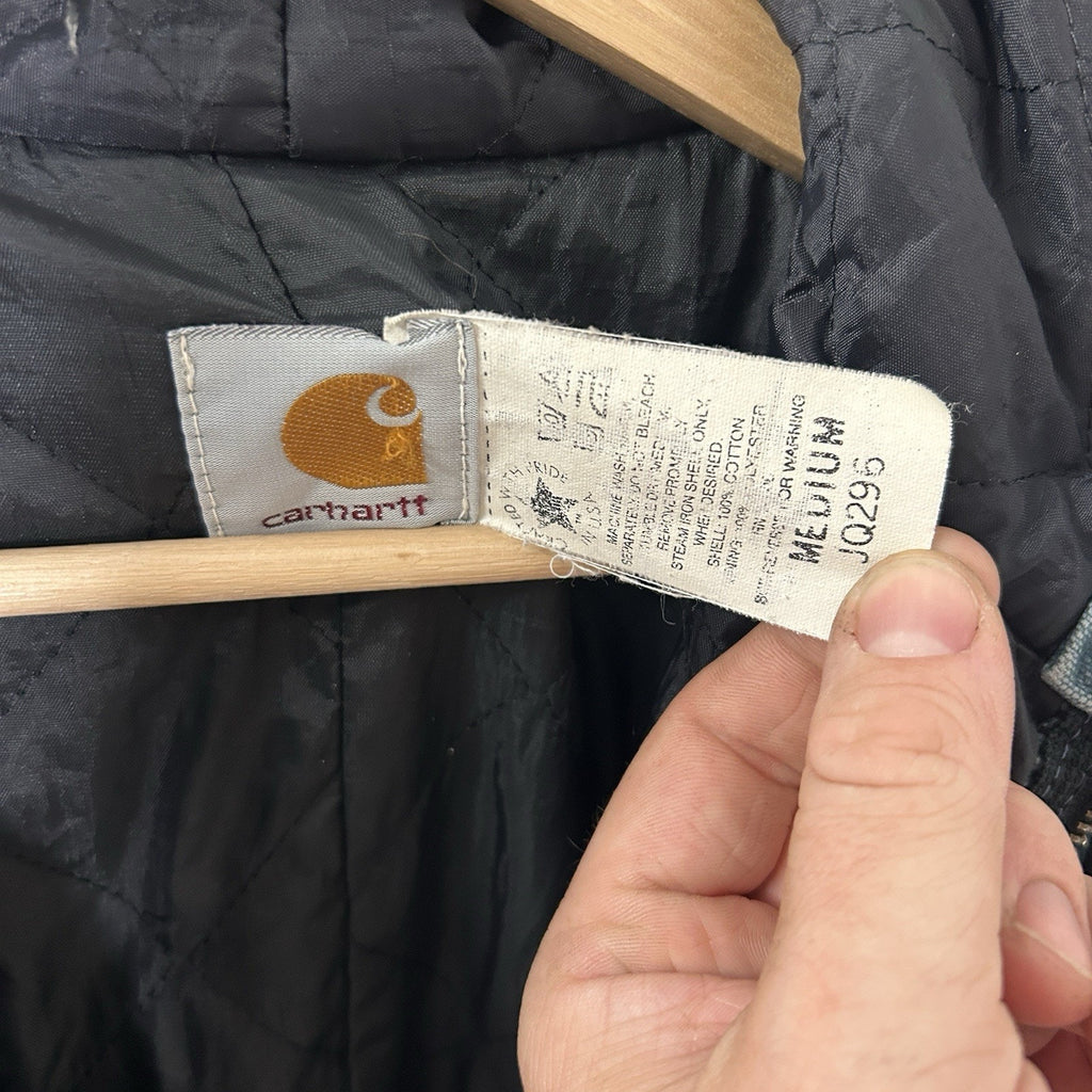 Vintage Carhartt Quilted Hooded Active Jacket “Cobalt Blue” JQ296
