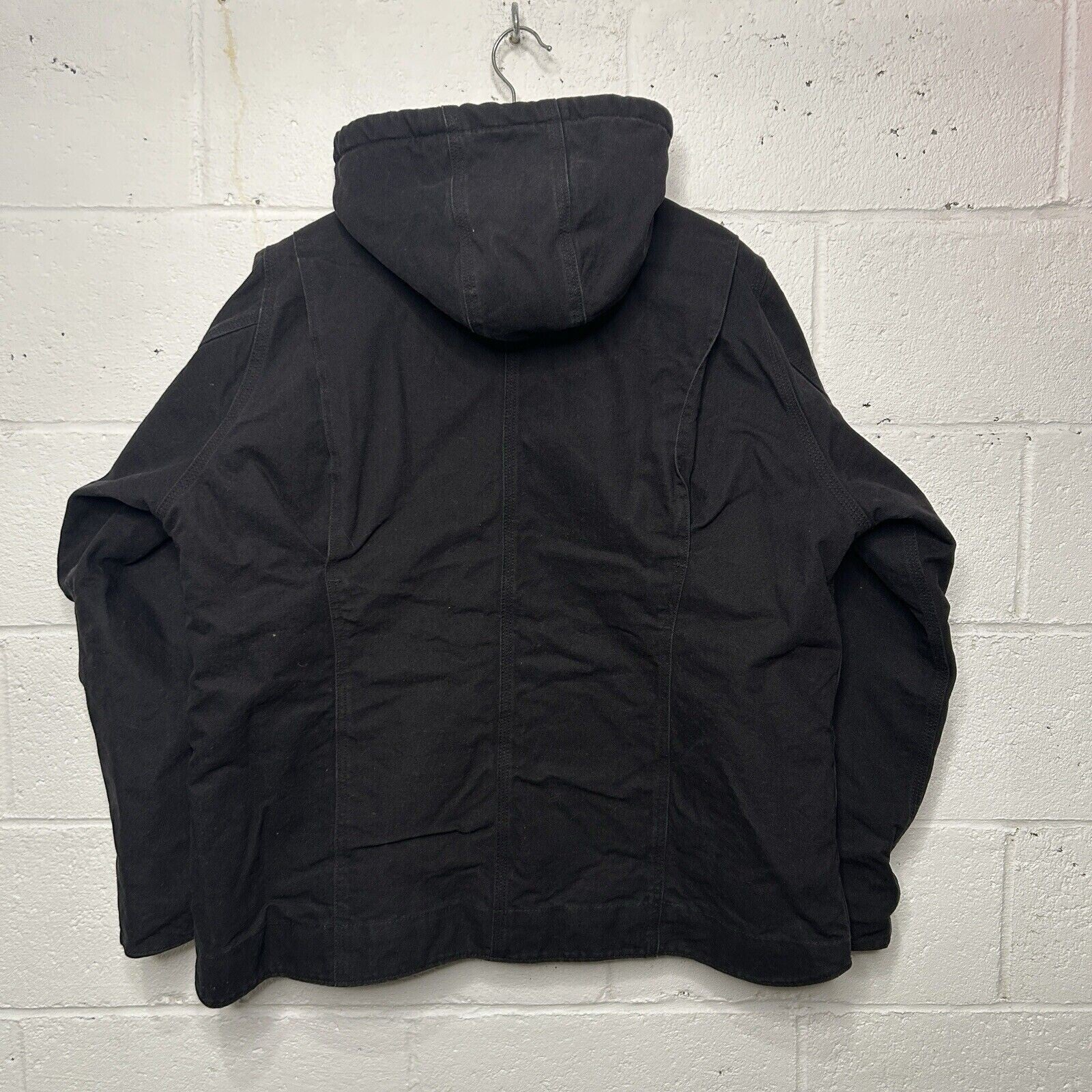 Carhartt Sherpa-Lined Hooded Detroit Jacket “Black”