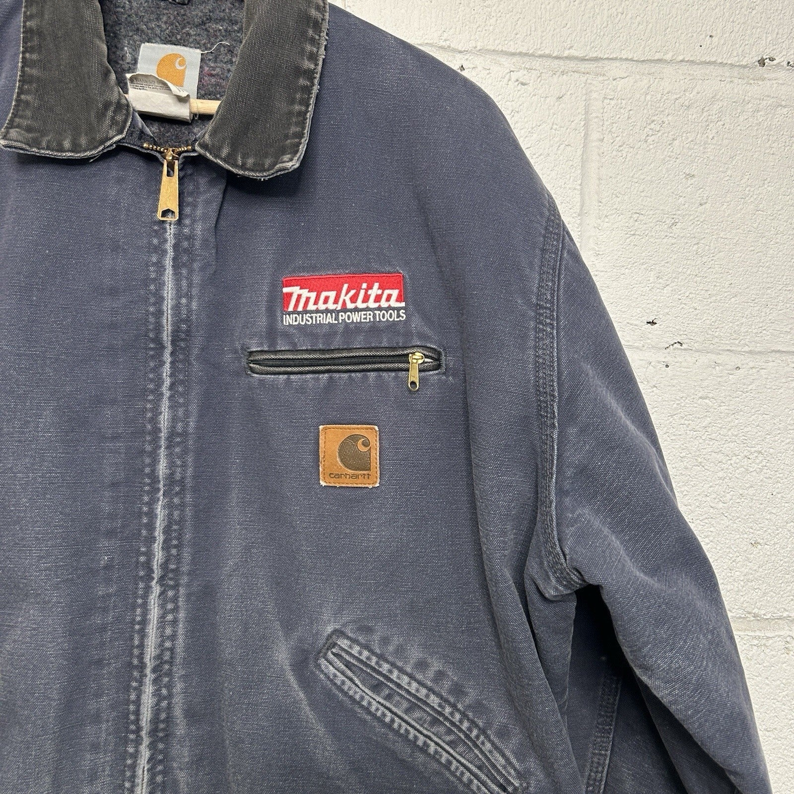 Vintage Carhartt Blanket-Lined Detroit Jacket “Petrol” Makita J64 PTL Men’s XL