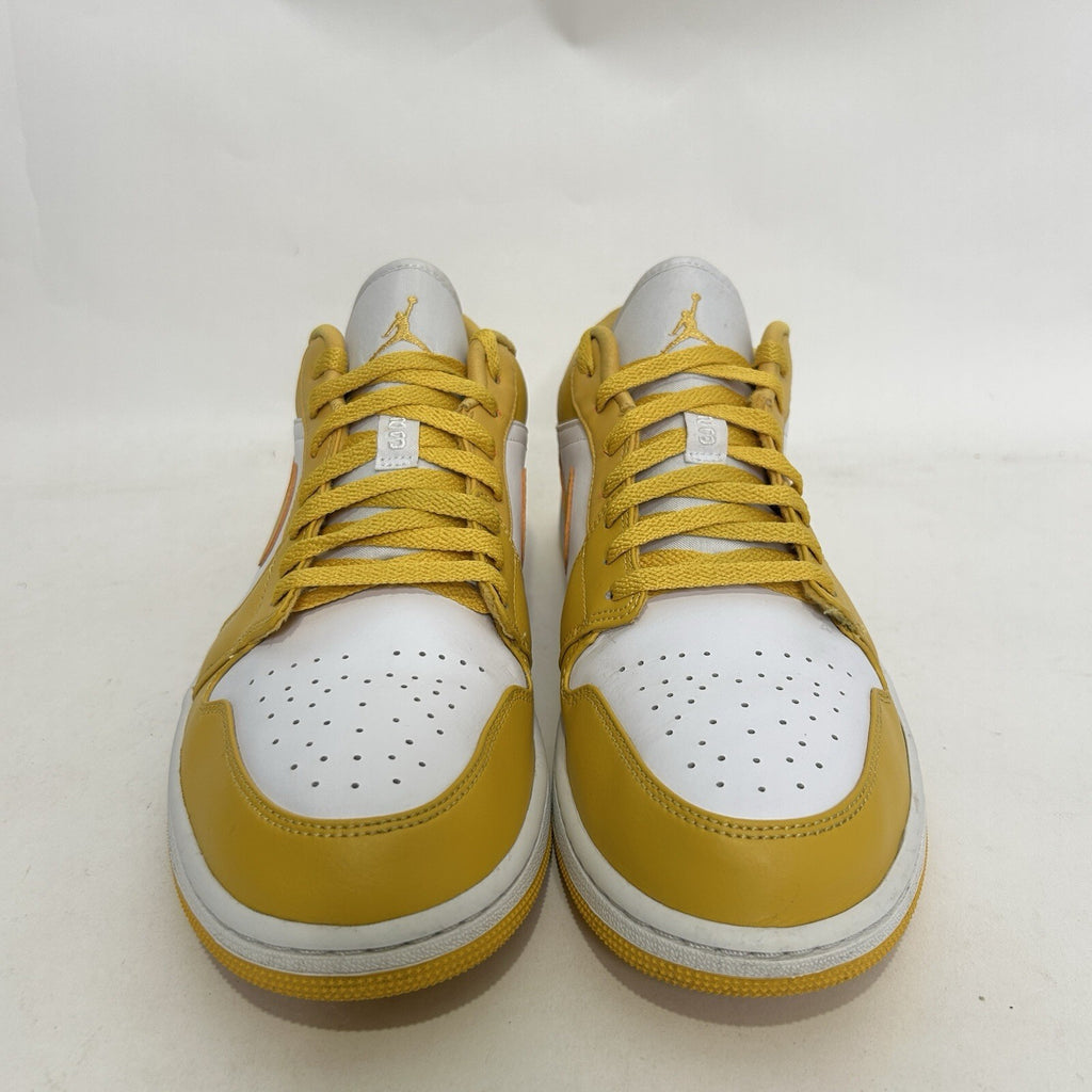 Nike Air Jordan 1 Low “Pollen/Yellow White” Shoes 553558-171 Men's 13 Worn