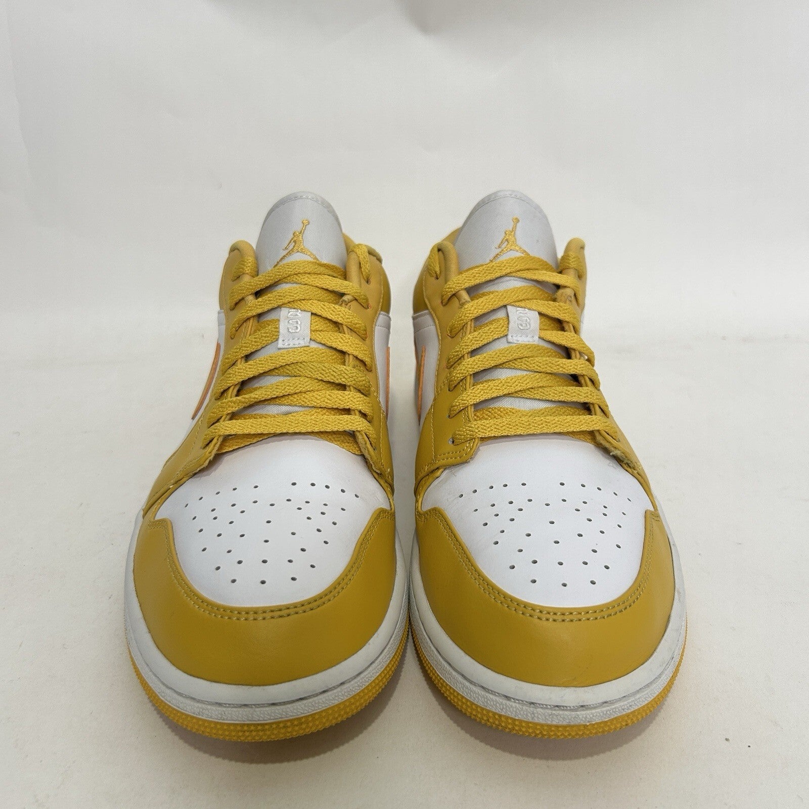 Nike Air Jordan 1 Low “Pollen/Yellow White” Shoes 553558-171 Men's 13 Worn
