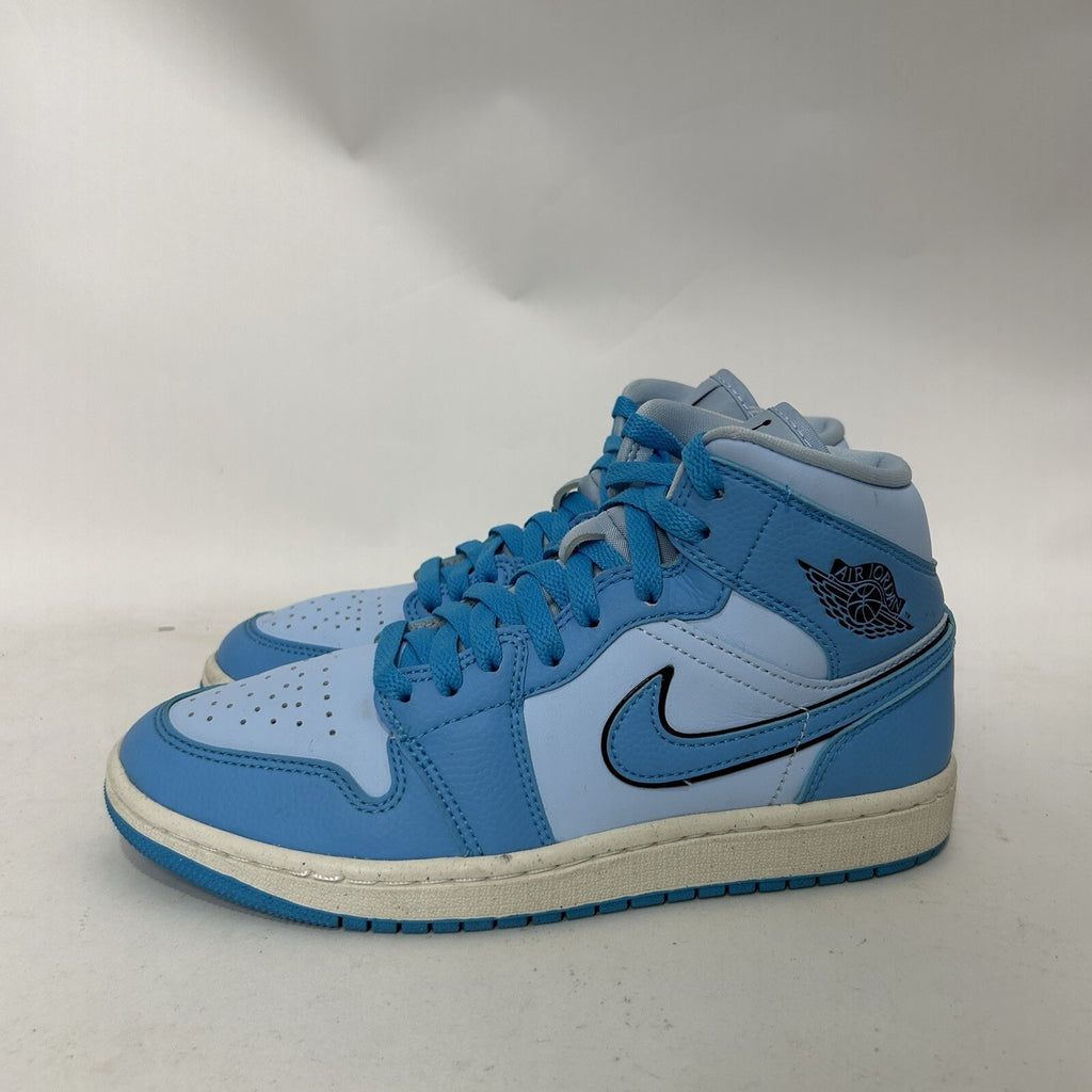 Nike Air Jordan 1 Mid SE WMNS “Ice Blue” DV1302-400 Shoes Women’s 8 Worn