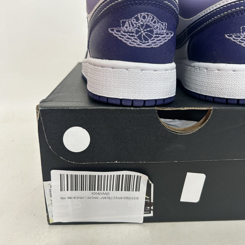 Nike Air Jordan 1 Low Retro GS “Blueberry/Sky Purple” 553560-515 5Y/Women’s 6.5