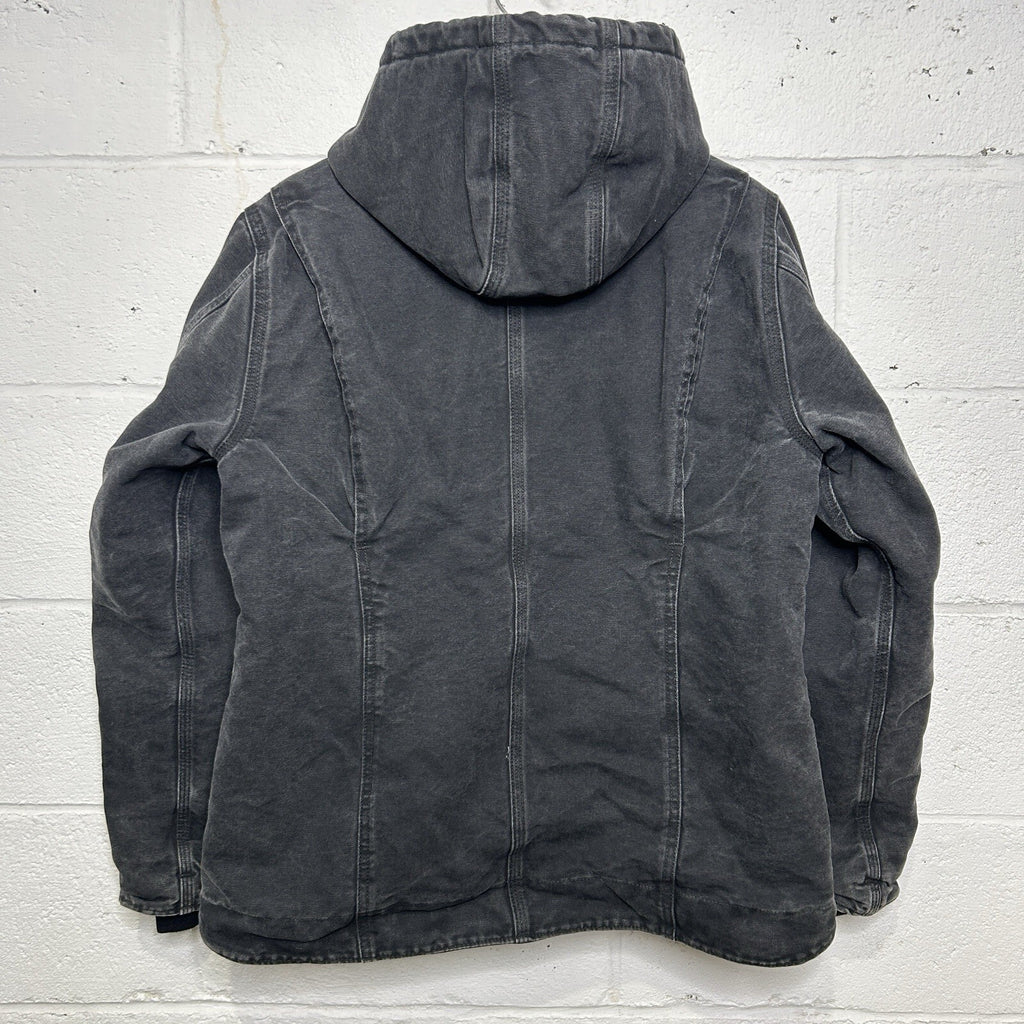 Y2K Carhartt Sherpa-Lined Hooded Detroit Jacket “Black” WJ141 BLK Women’s Large