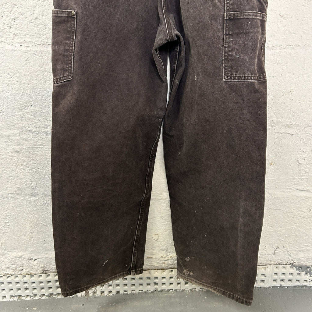 Vintage Carhartt Sandstone DoubleKnee Overalls “Dark Brown”