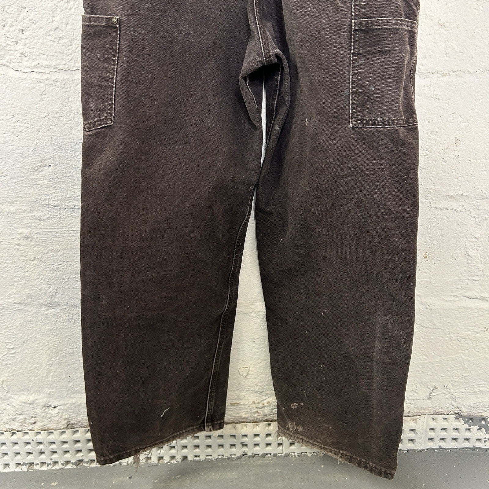 Vintage Carhartt Sandstone DoubleKnee Overalls “Dark Brown”