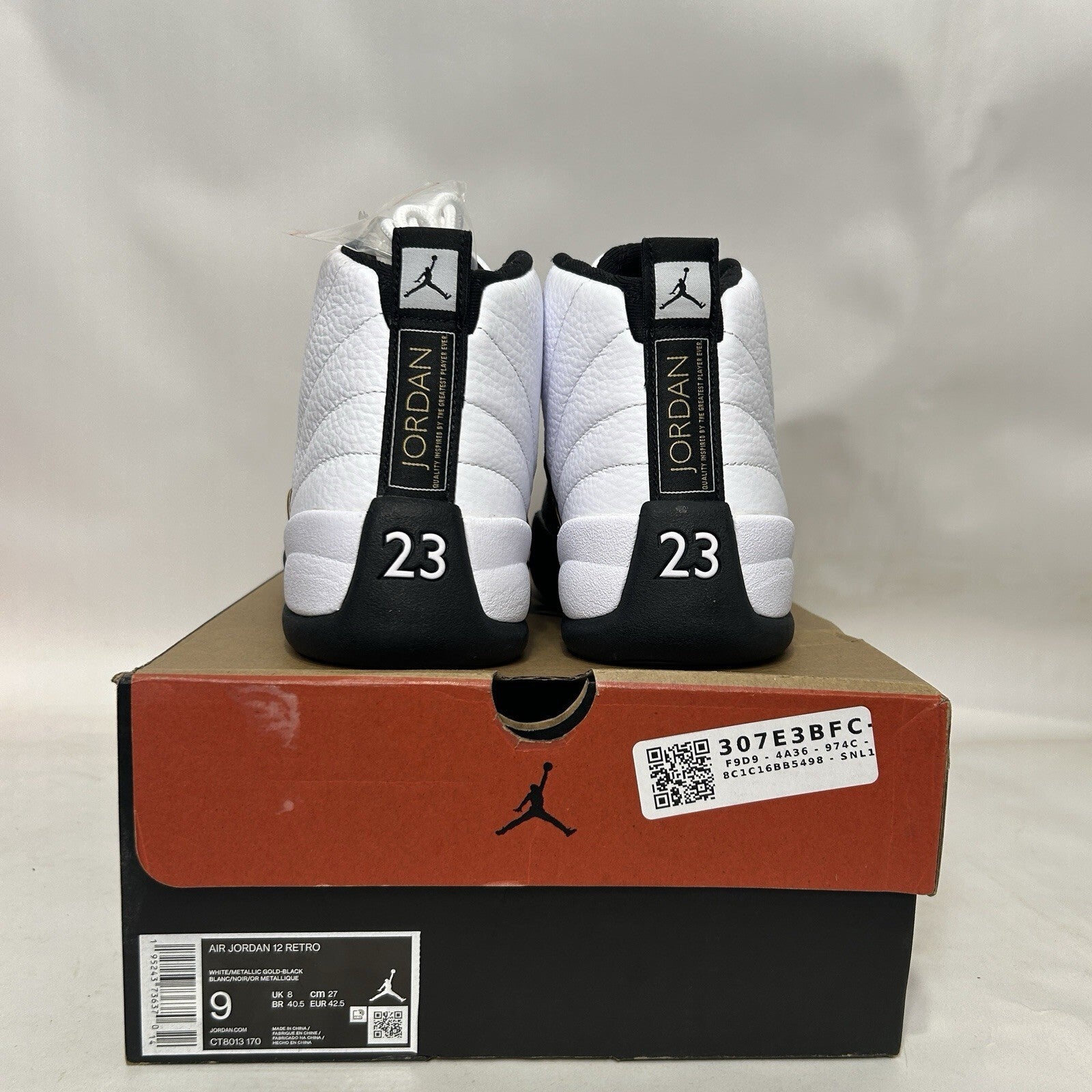 Nike Air Jordan 12 Retro OH “Royalty Taxi/White Black” CT8013-170 Men’s 9 New