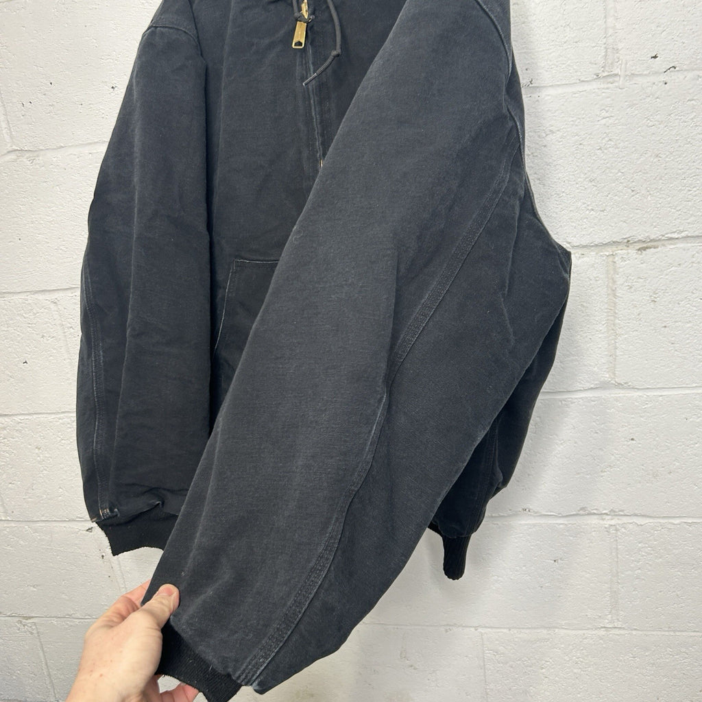 Vintage Carhartt Quilted Hooded Active Jacket “Black” J140 BLK Men’s 2XL