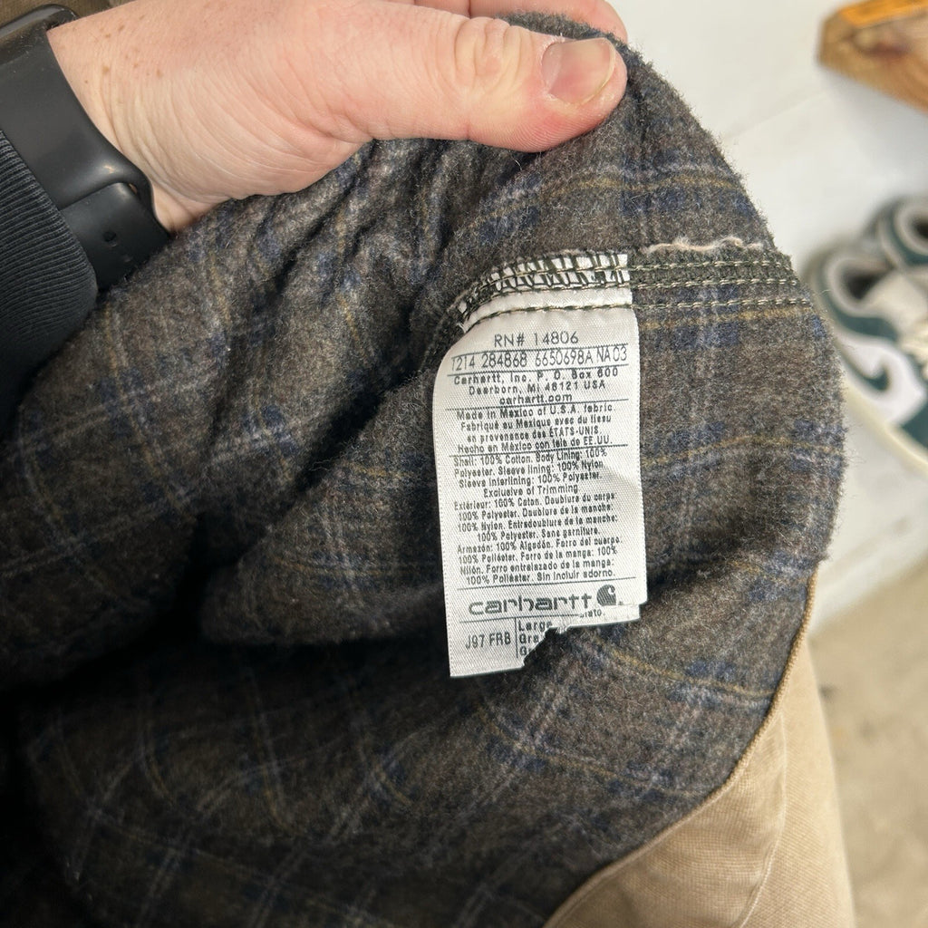Vintage Carhartt Blanket-Lined Detroit Jacket “Firewood” J97 FWD Men’s Large