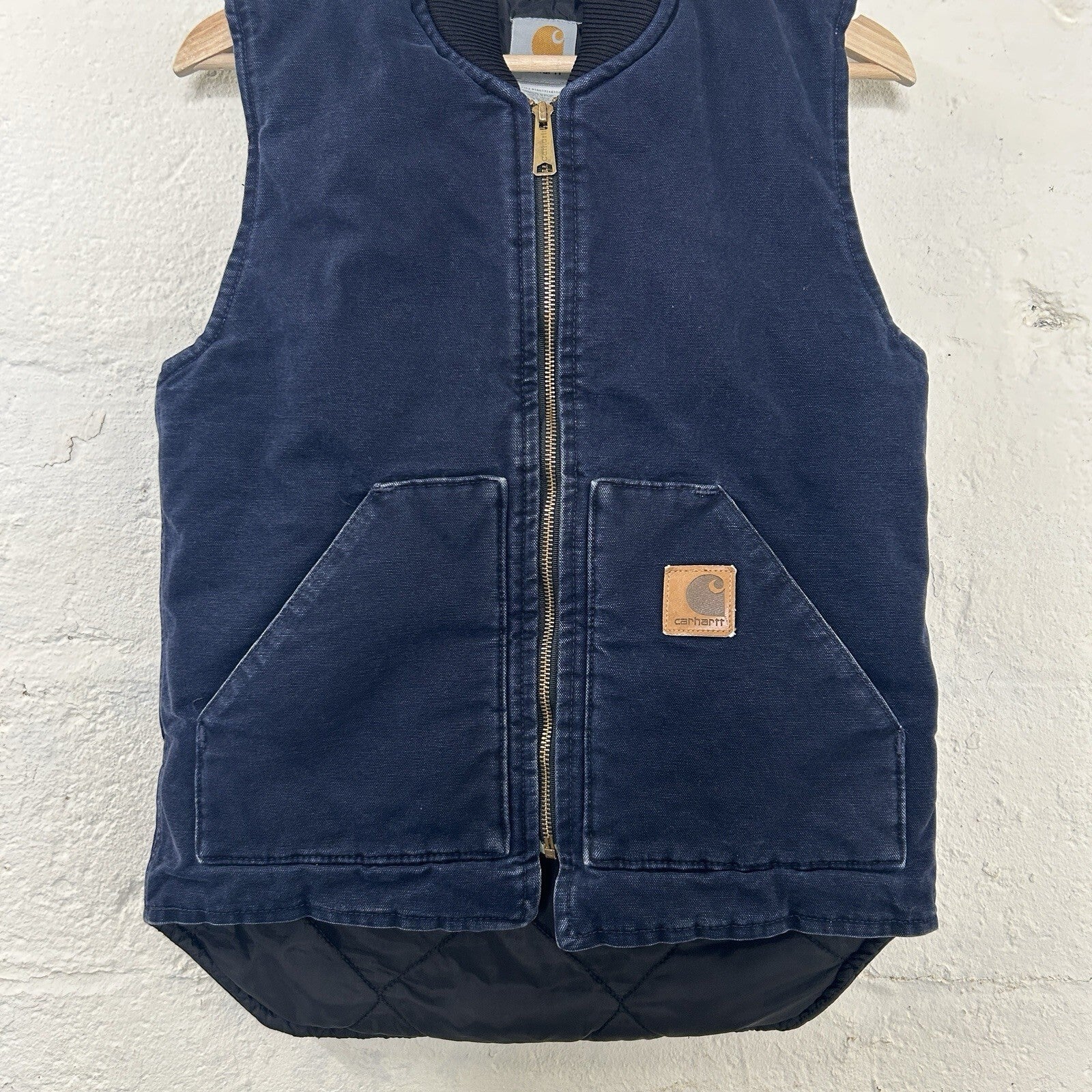 Vintage Carhartt Quilt-Lined Artic Vest “Midnight Blue” V02 MDT Men’s Small