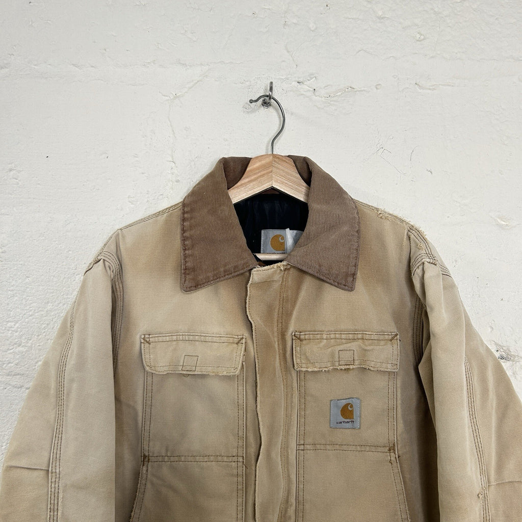 Vintage Faded Carhartt Quilted Artic Jacket “Brown” CQ186 Men’s Large