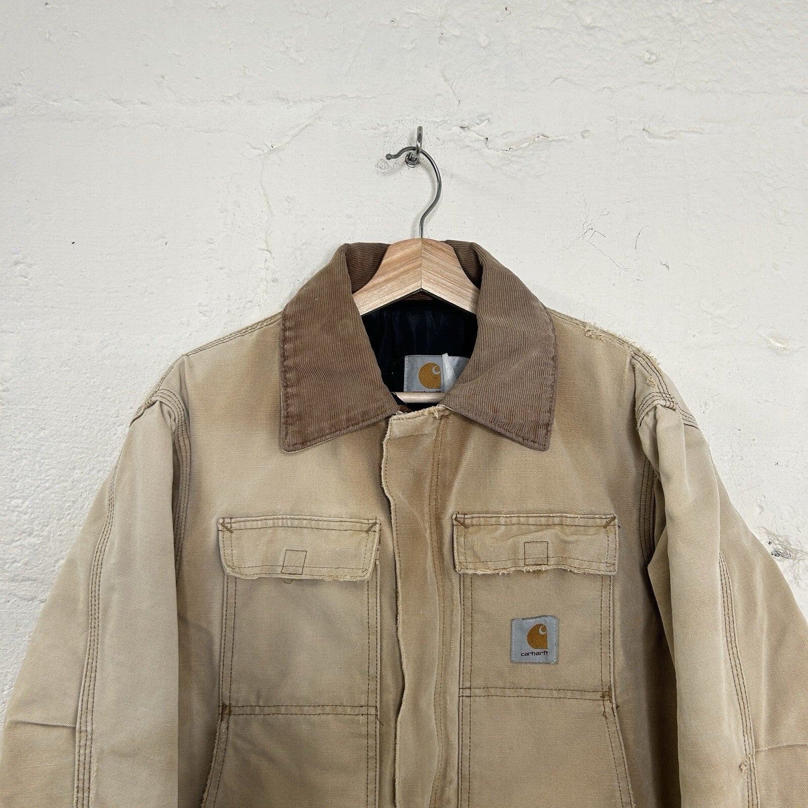 Vintage Faded Carhartt Quilted Artic Jacket “Brown” CQ186 Men’s Large