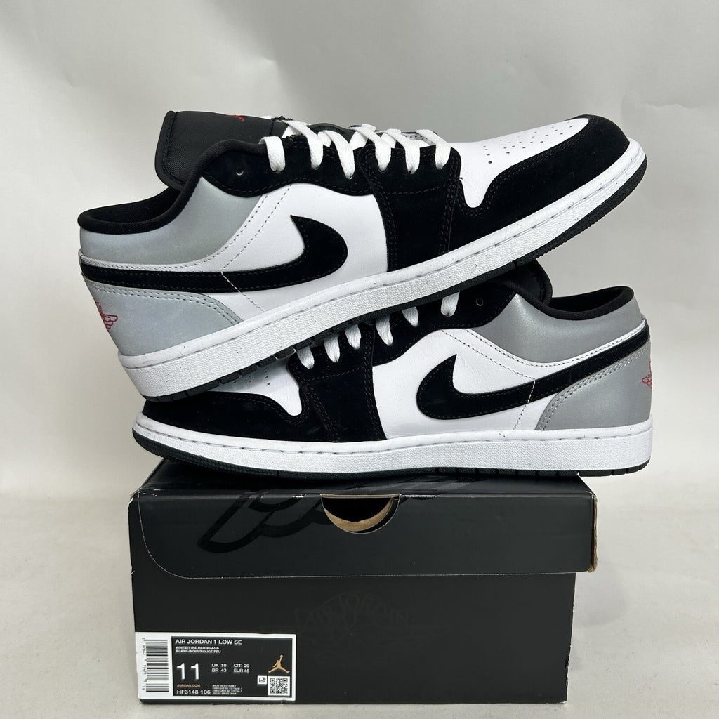 Nike Air Jordan 1 Retro Low SE “Matte Silver/Fire Red/Black” HF3148-106 Men’s 11