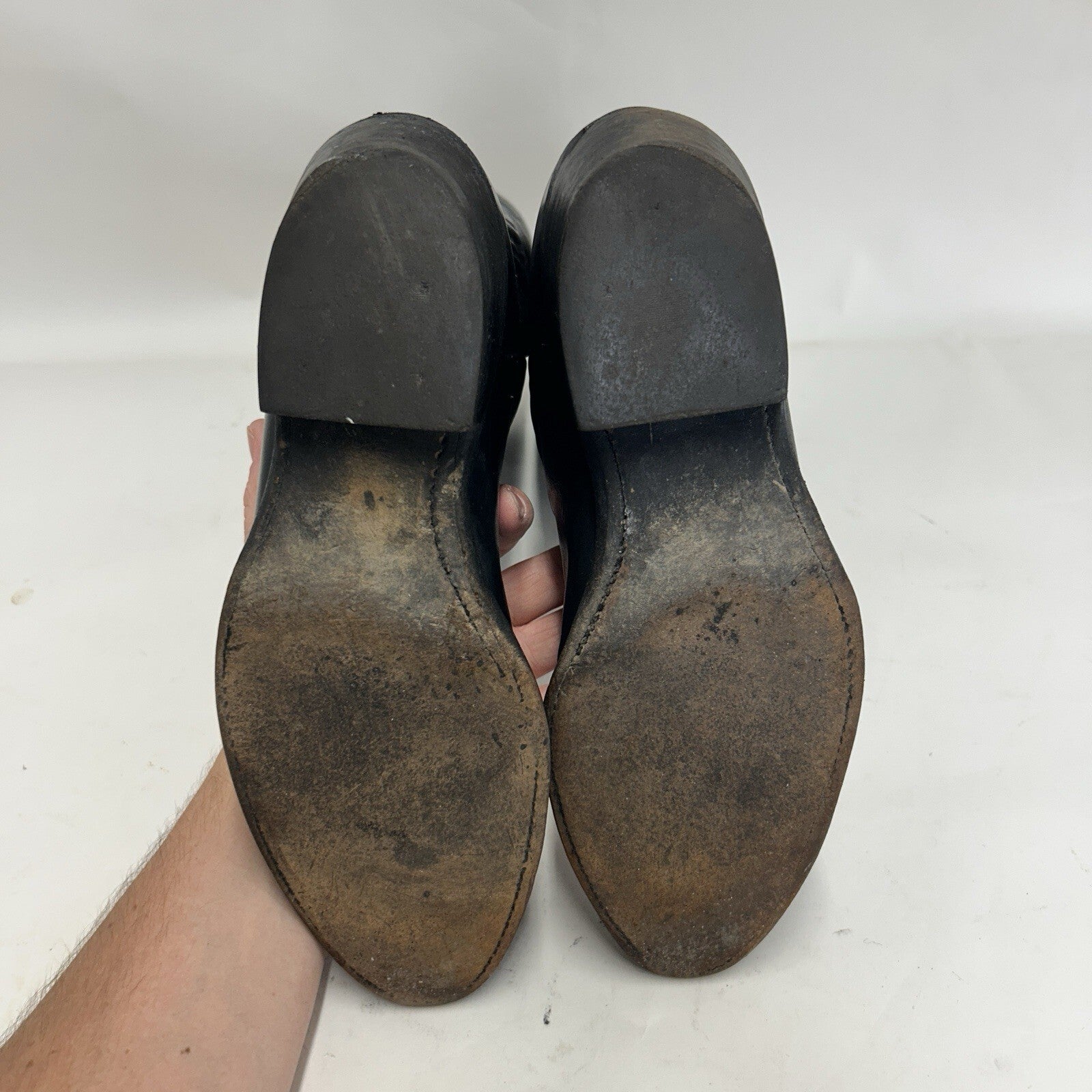 Vintage Tony Lama Style 2993 Western Cowboy Boots “Black” Men’s 9D