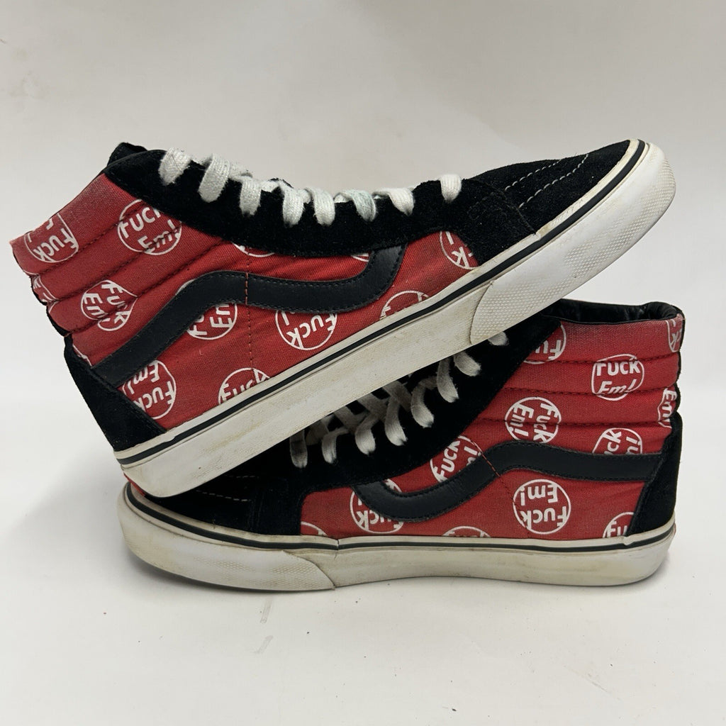 VANS x Supreme SK8-Hi F*ck Em FE “Red Black” Men's 8.5 Rare