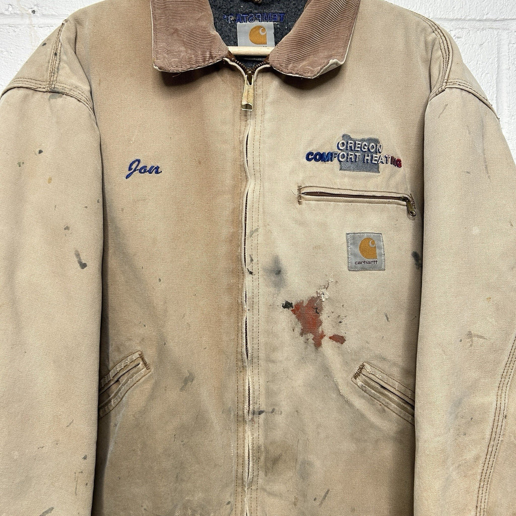 Vintage Carhartt Blanket-Lined Detroit Jacket “Brown” J01