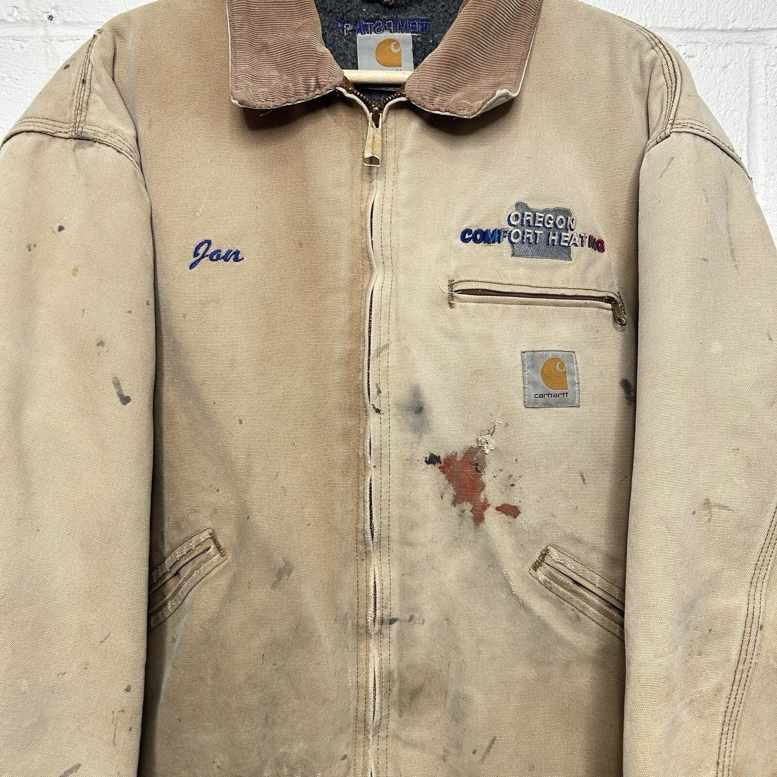 Vintage Carhartt Blanket-Lined Detroit Jacket “Brown” J01