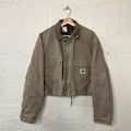 Vintage Carhartt Wool-Lined Cropped Duster Coat “Chestnut” PB2321 Men’s Small