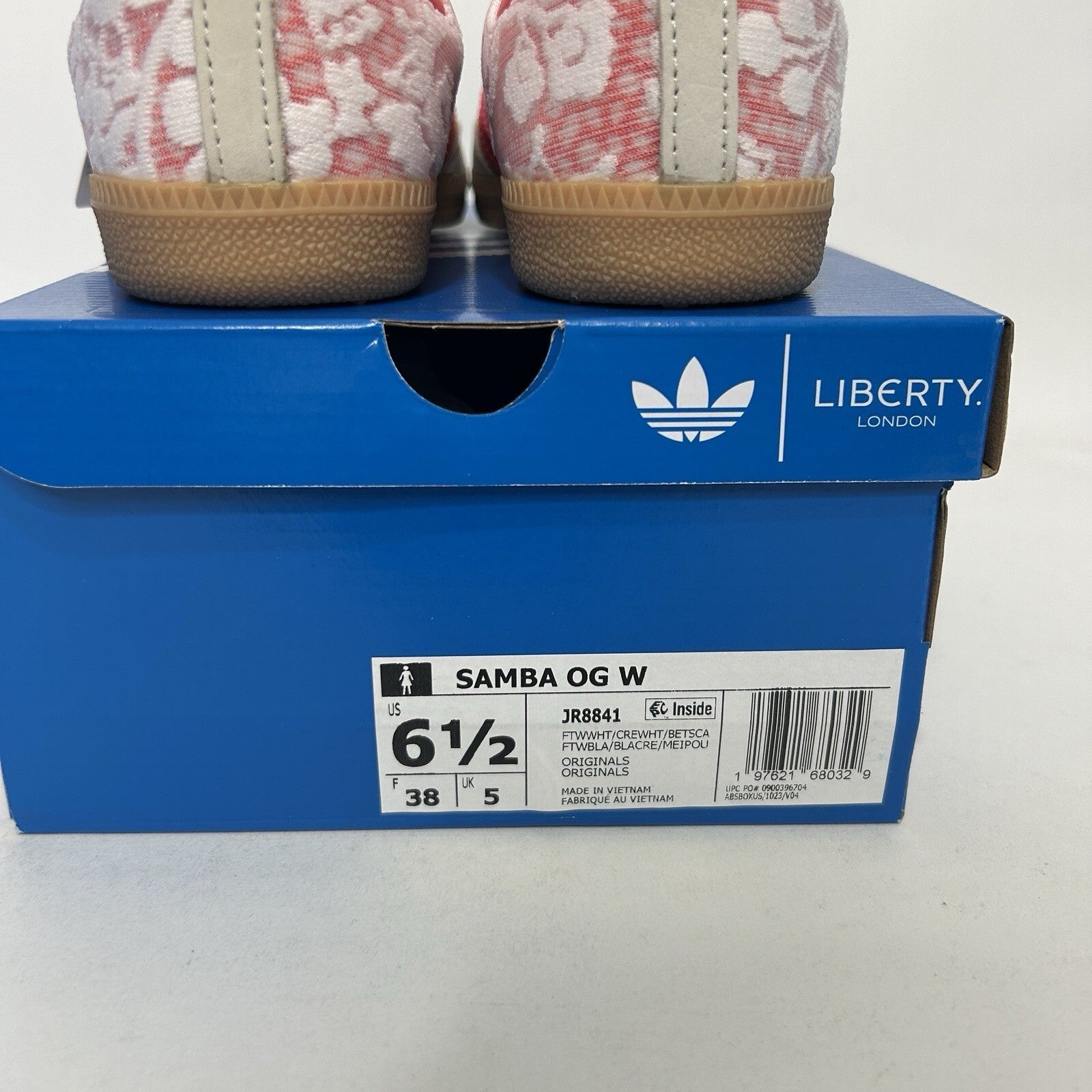 Adidas Samba OG X Liberty London - “Better Scarlet” JR8841 Women’s 6.5 New