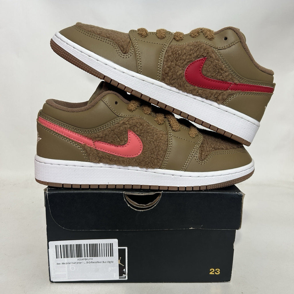 Nike Air Jordan 1 Low Utility GS “Teddy Bear” 2021  DO2233-264 6Y/Women’s 7.5