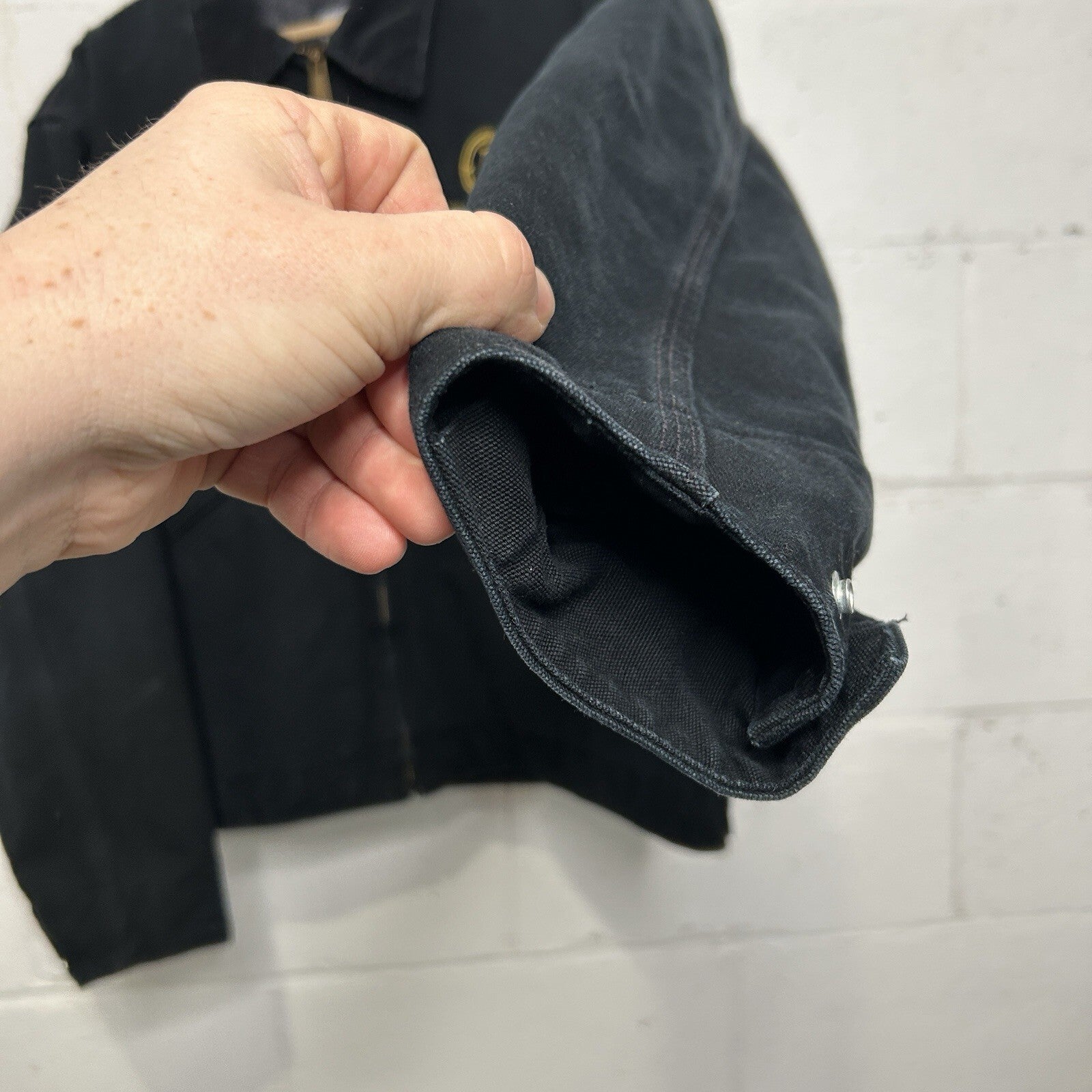 Y2K Carhartt Blanket-Lined Detroit Jacket “Black” Leupold Embroidery J001 BLK