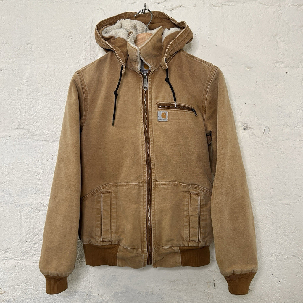 Carhartt Sherpa-Lined Wildwood Jacket “Brown” 100815-211 Women’s Extra-Small
