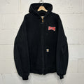 Carhartt Thermal Hooded Active Jacket “Black” Budweiser J131 BLK Men’s XL