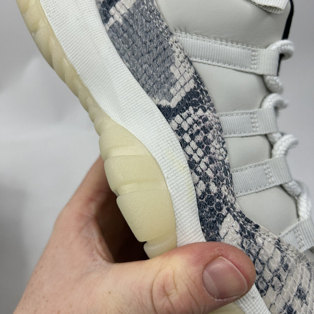 Nike Air Jordan 11 Low Retro “Light Bone Snakeskin” CD6846-002 Men’s 8 Worn