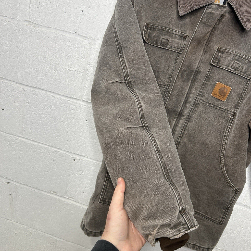 Vintage Faded Carhartt Quilted Artic Jacket “Chestnut” C26 CHT Men’s Medium