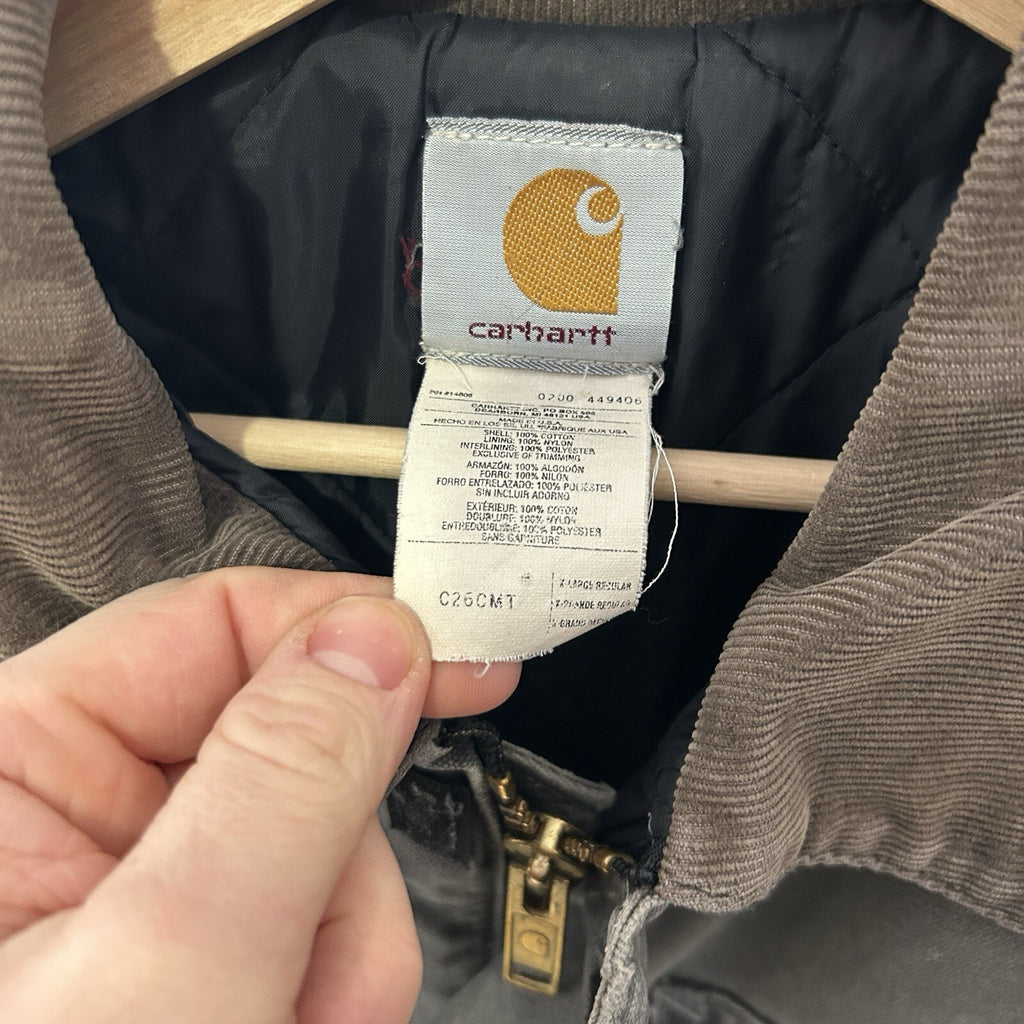 Vintage Carhartt Quilted Arctic Chore Jacket “Cement Grey” C26 CMT Men’s X-Large