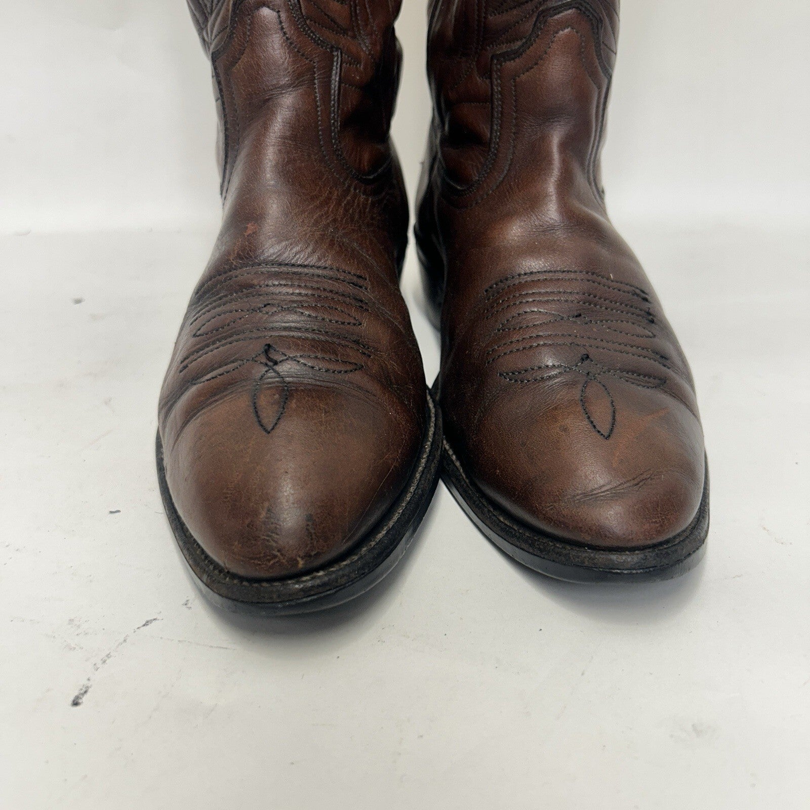 Vintage Red Wing 9801 Pecos Roper Pull-On Cowboy Boots “Mostique Brown” 11D