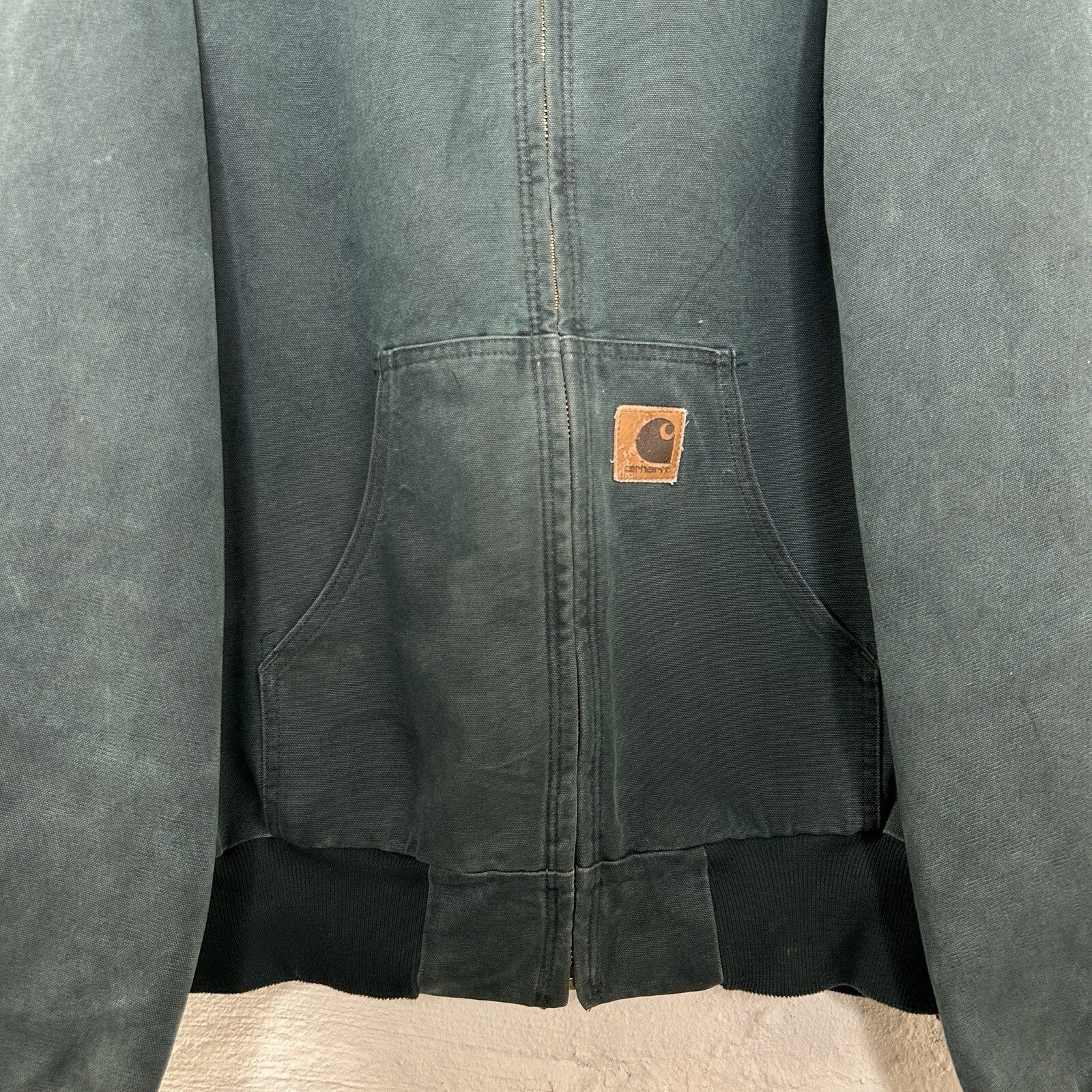 Vintage Carhartt Quilted Hooded Active Jacket “Hunter Green” J06 HTG Men’s XL