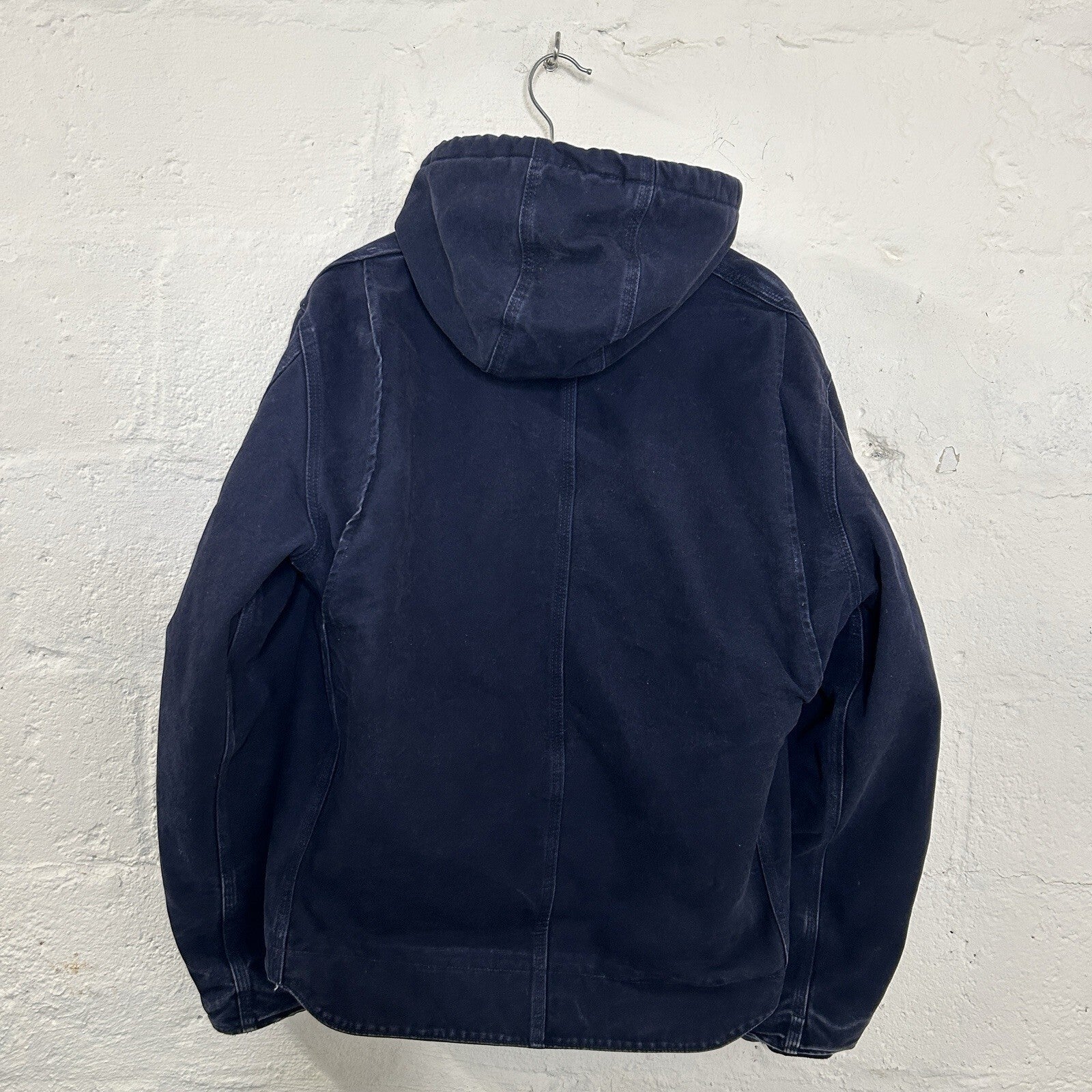 Vintage Carhartt Hooded Detroit Jacket “Midnight Blue” J141 MDT Men’s Large