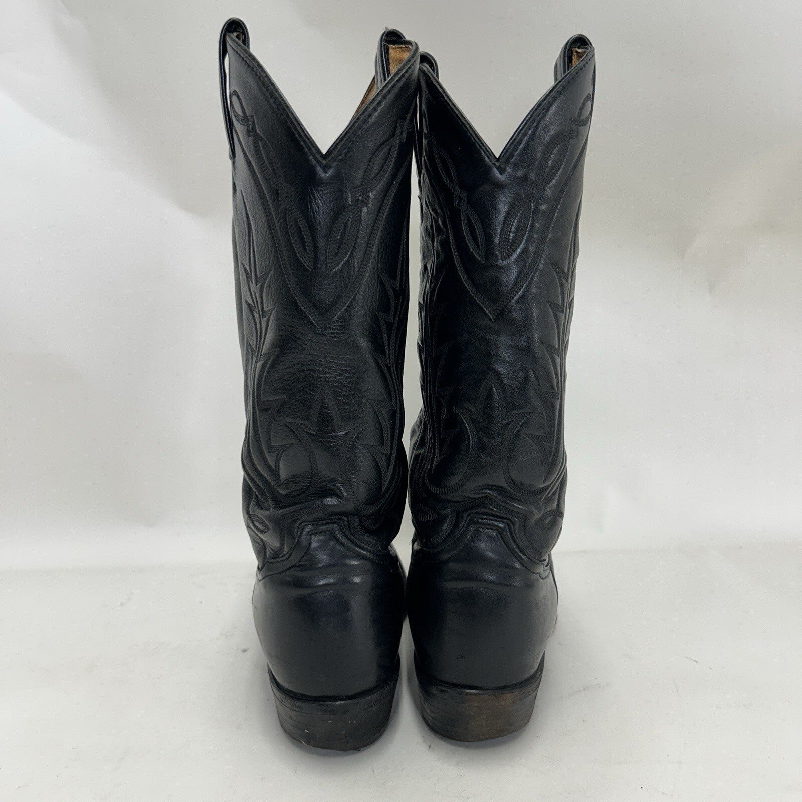 Vintage Tony Lama Style 2993 Western Cowboy Boots “Black” Men’s 9D