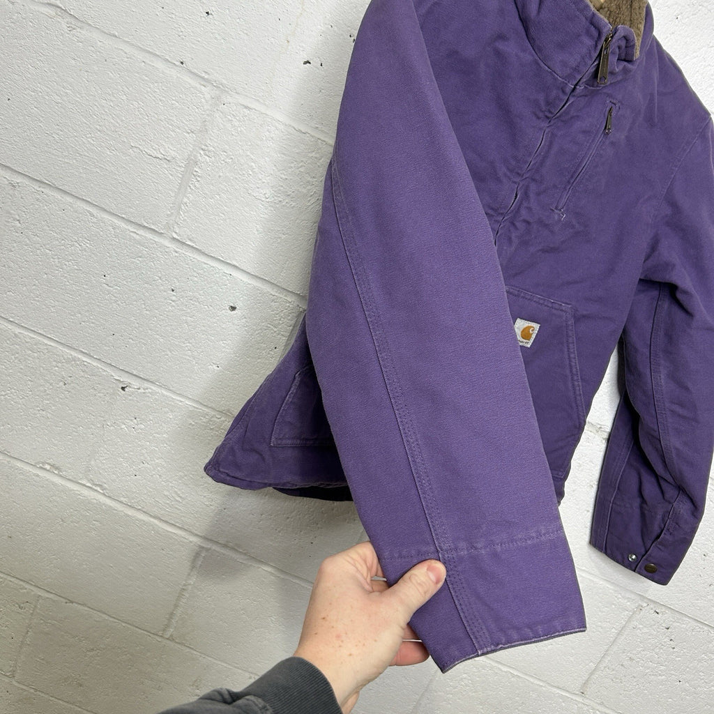 Vintage Carhartt Sherpa-Lined Sierra Jacket “Grape” WJ022 GPE Women’s Small